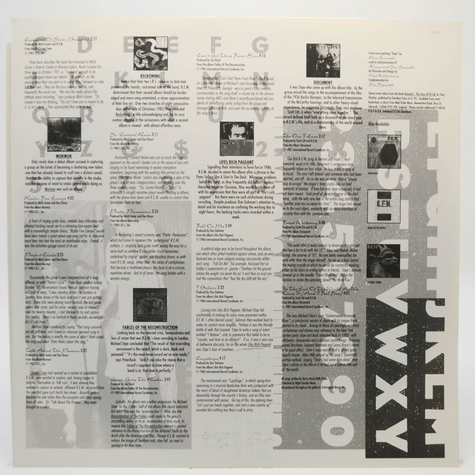 R.E.M. — The Best Of, 1991