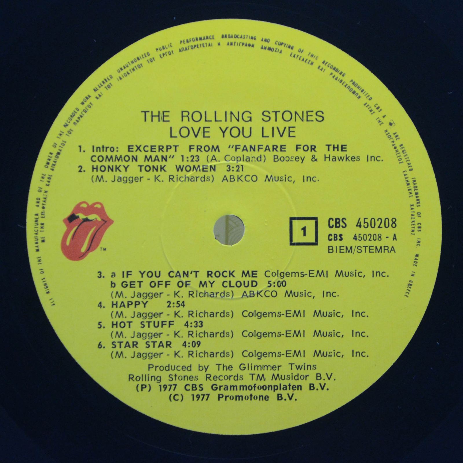 Rolling Stones — Love You Live (2LP), 1977