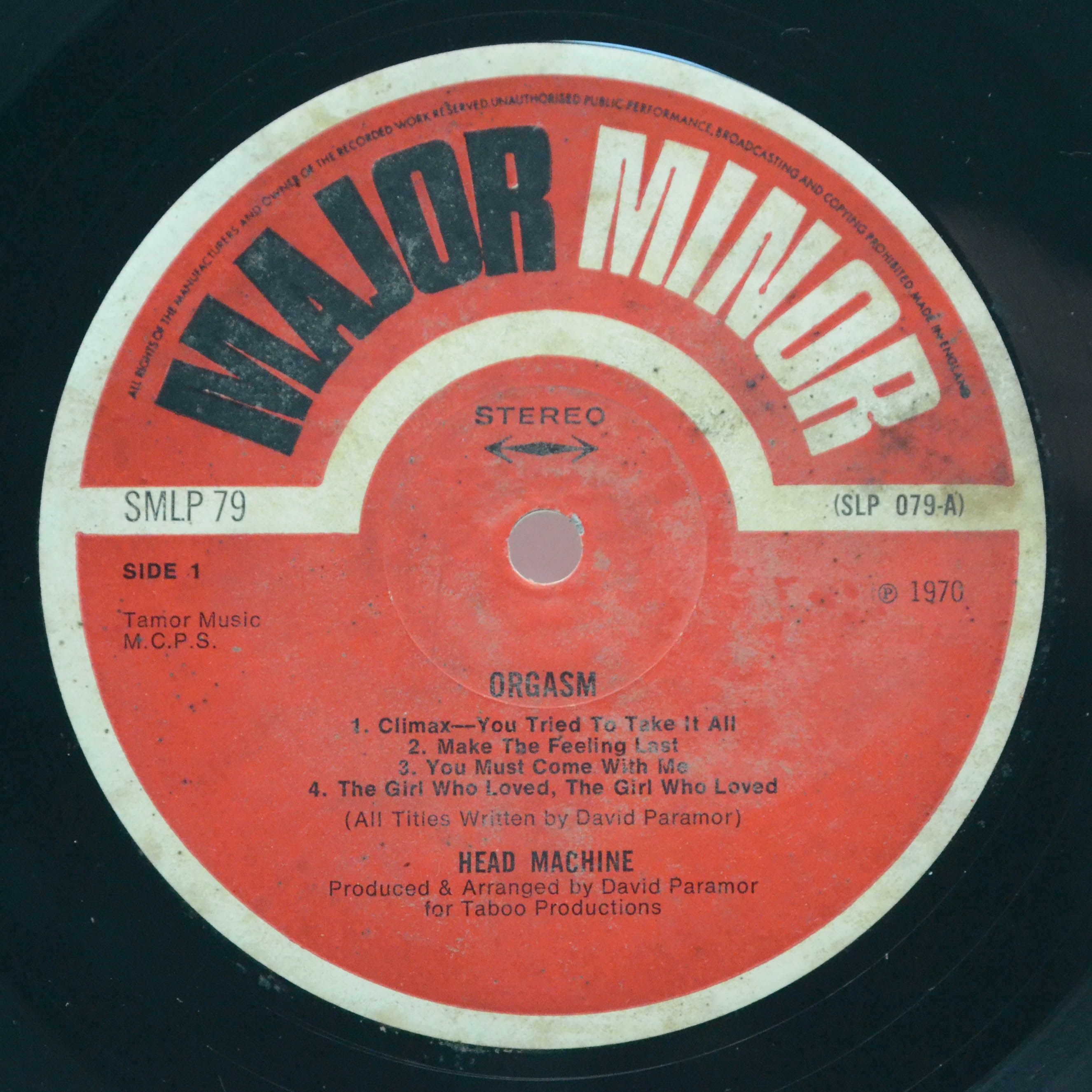 Head Machine — Orgasm (1-st, UK), 1970