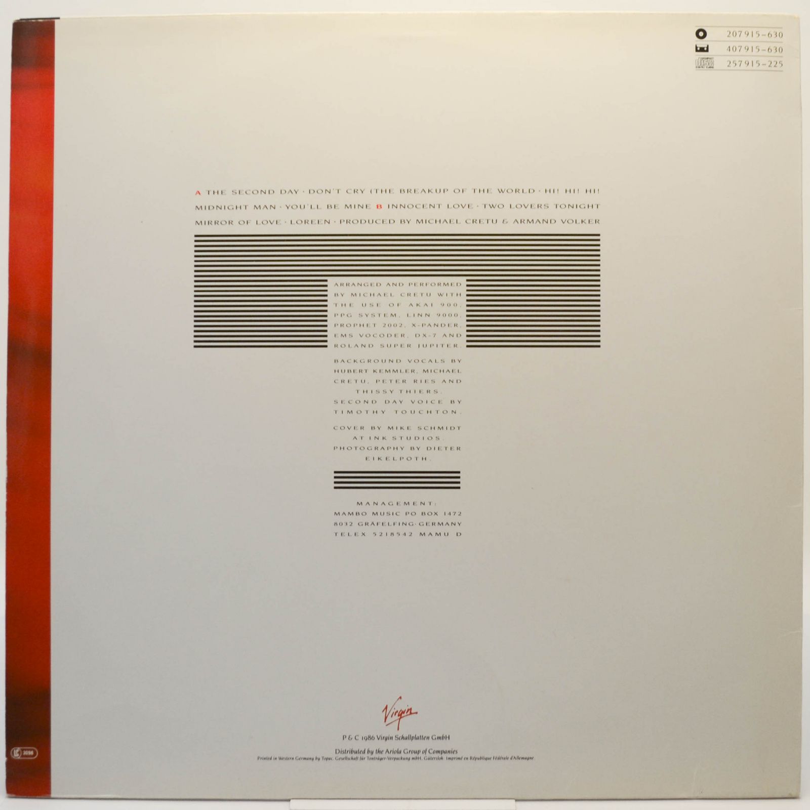 Sandra — Mirrors, 1986