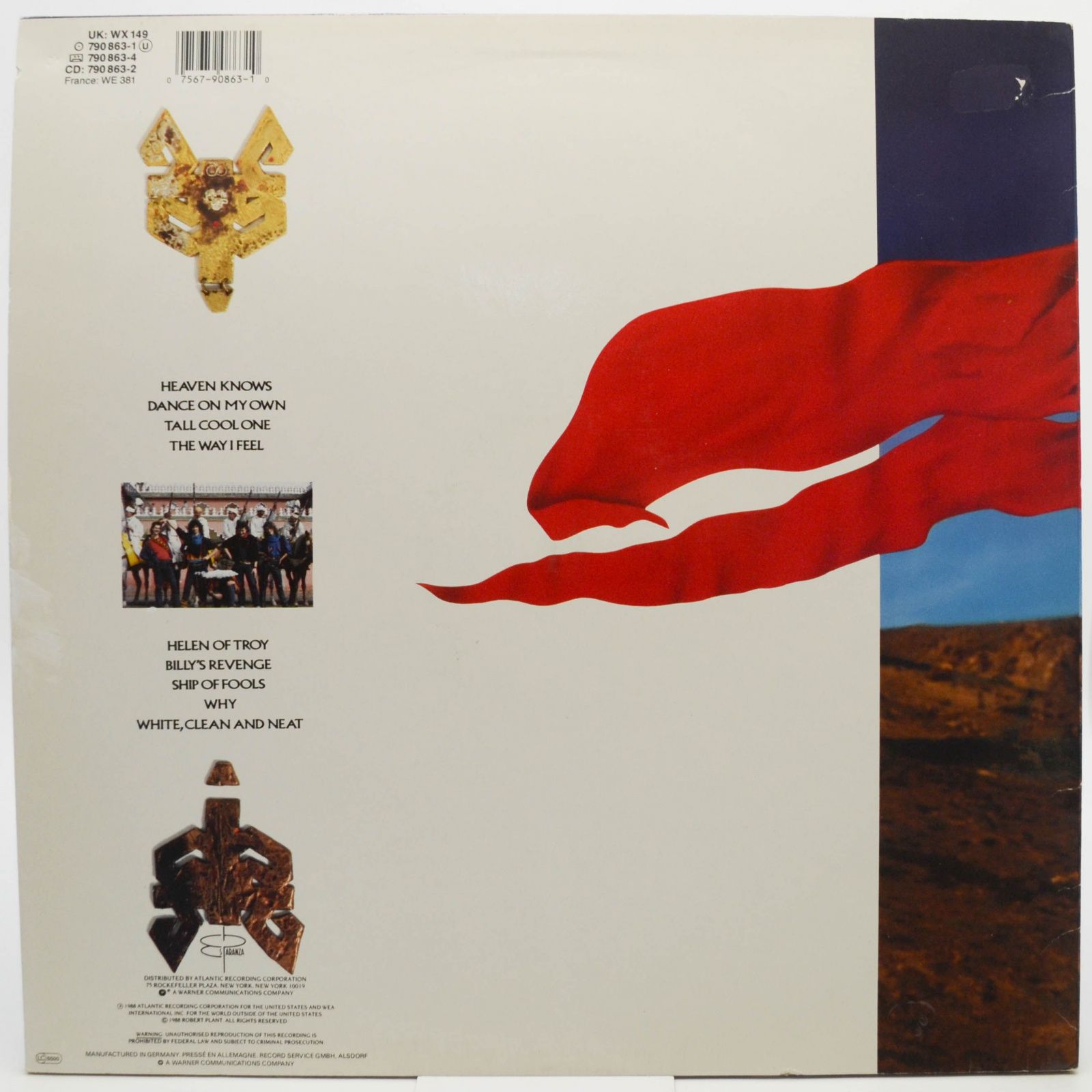 Виниловая пластинка Robert Plant — Now And Zen, 1988
