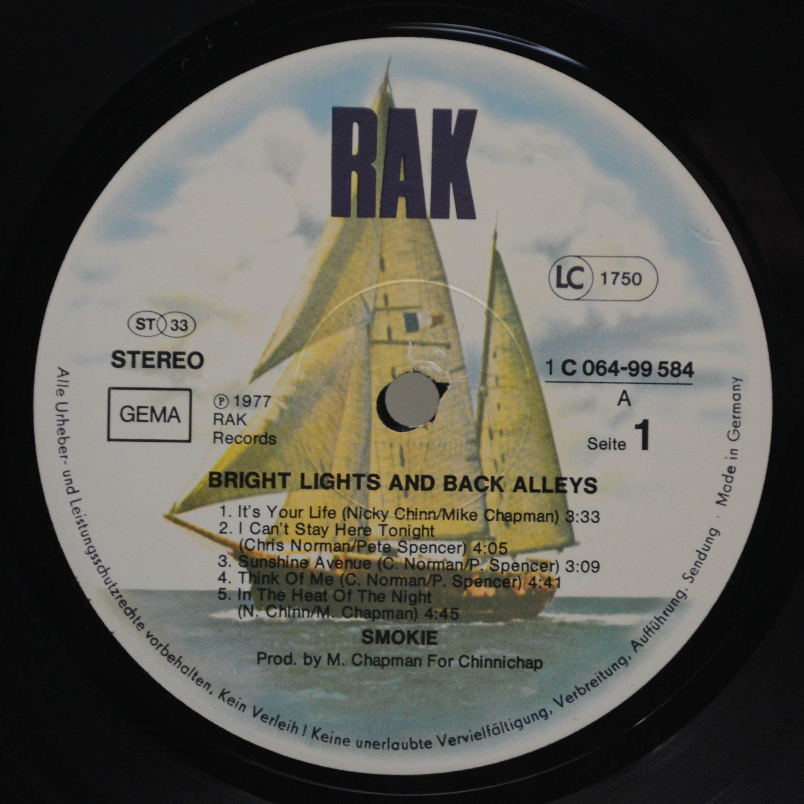 Smokie — Bright Lights & Back Alleys, 1977