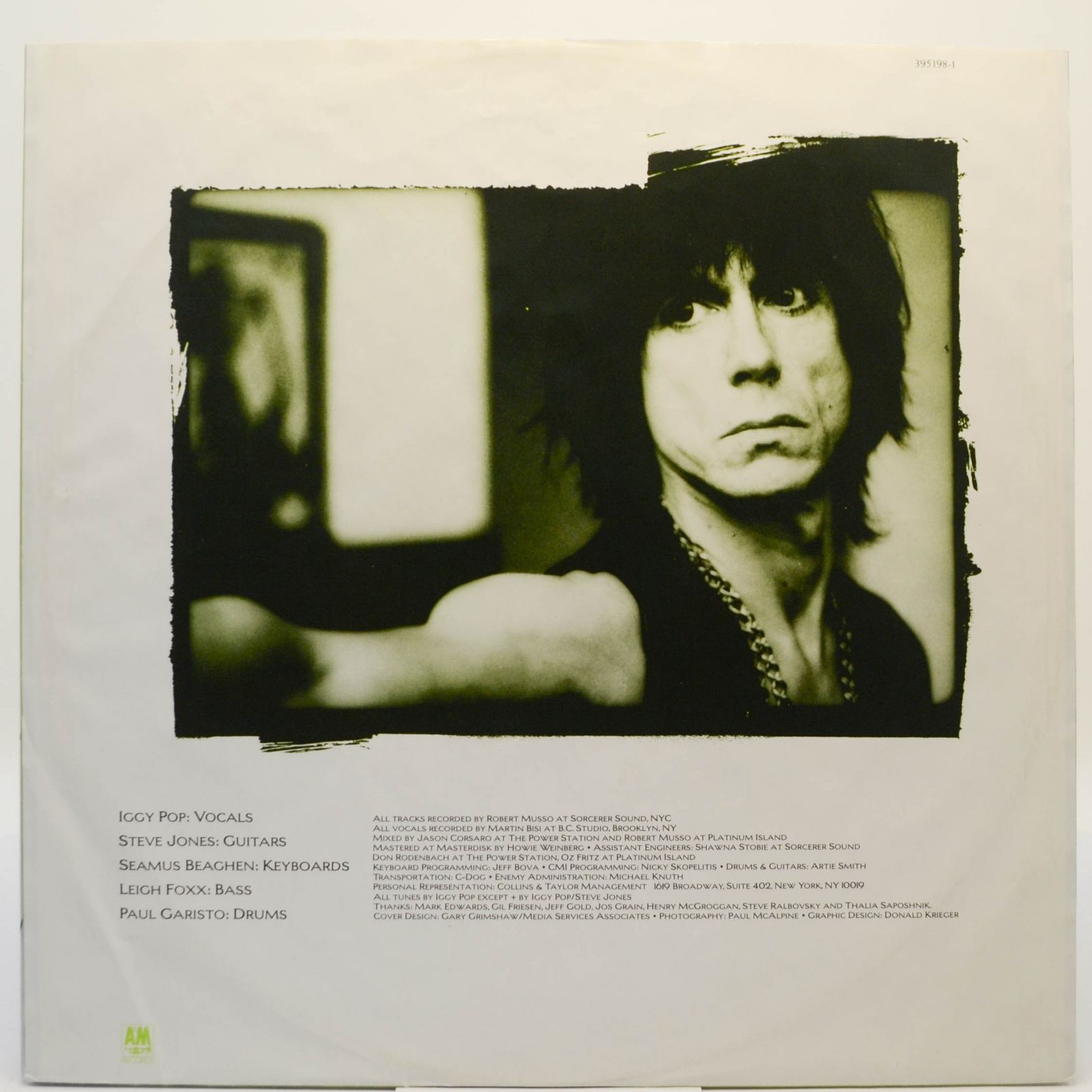 Виниловая пластинка Iggy Pop — Instinct, 1988