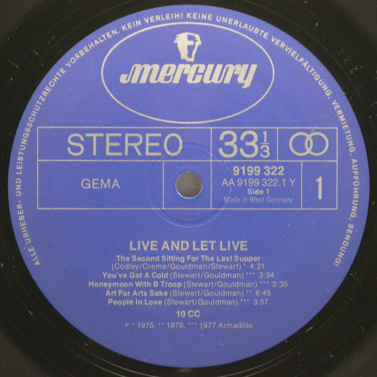 Виниловая пластинка 10cc — Live And Let Live (2LP), 1977