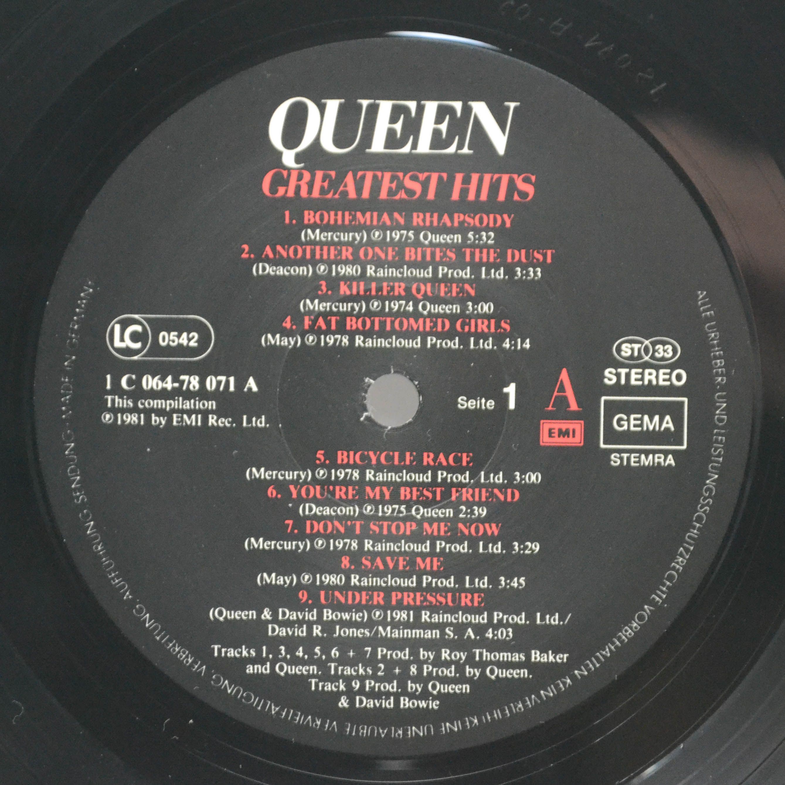 Queen — Greatest Hits, 1981
