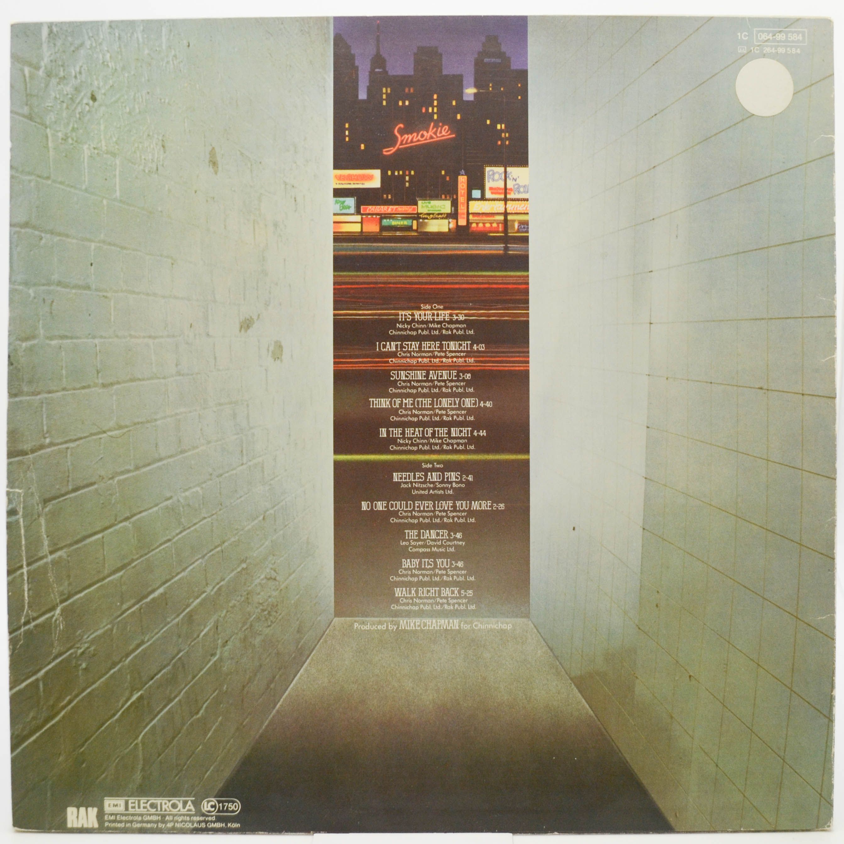 Smokie — Bright Lights & Back Alleys, 1977