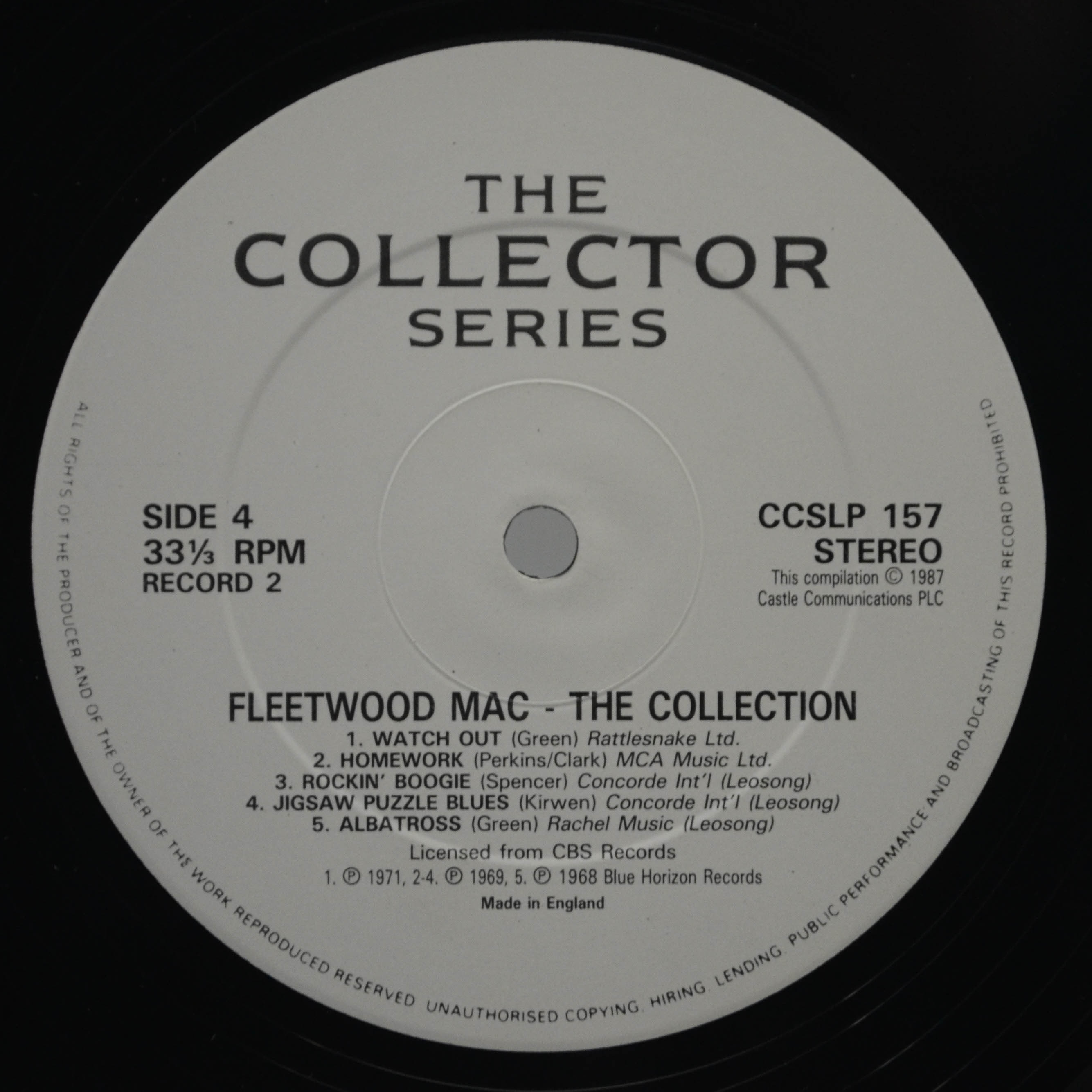 Fleetwood Mac — The Collection (2LP), 1987