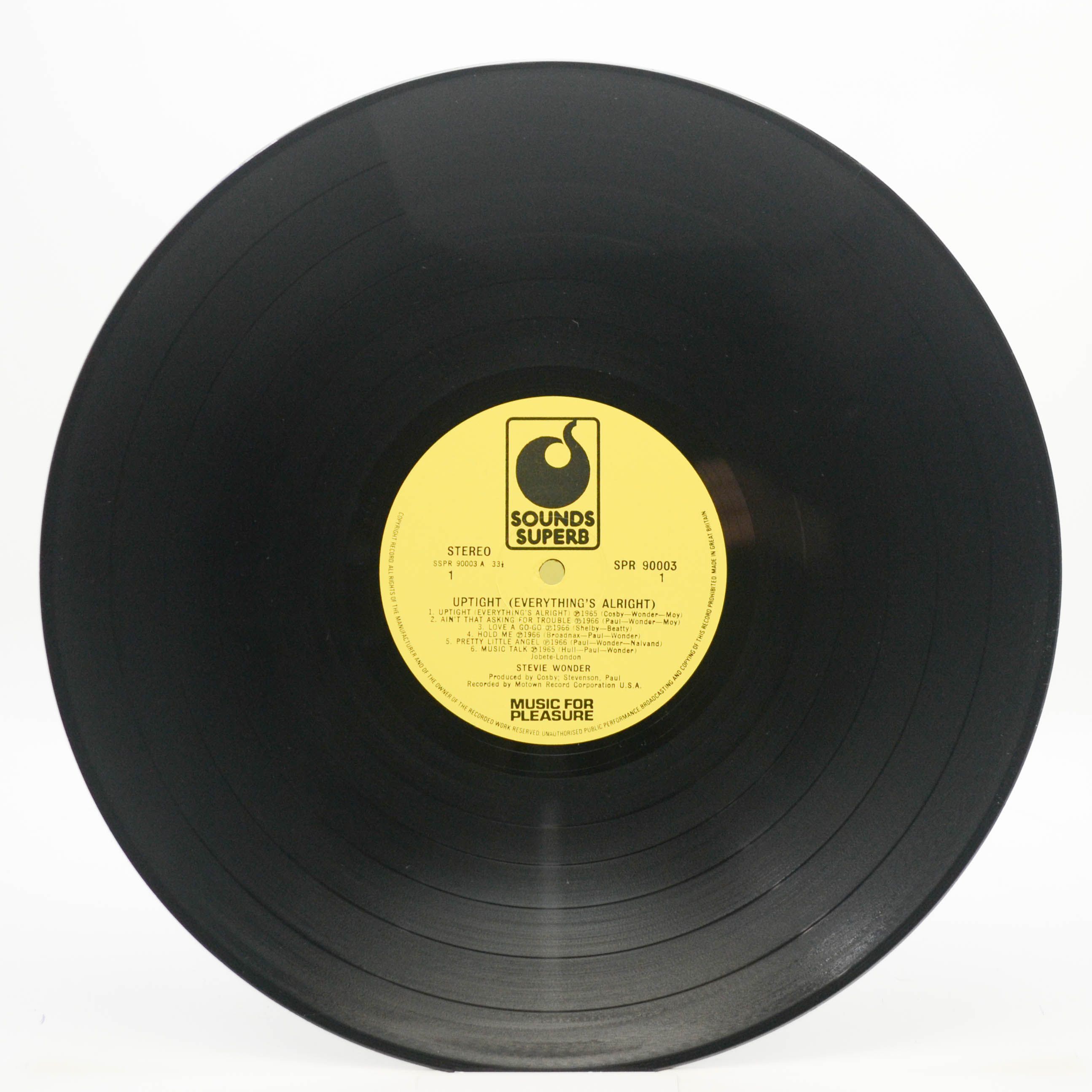 Виниловая пластинка Stevie Wonder — Uptight (Everything's Alright) (UK), 1973