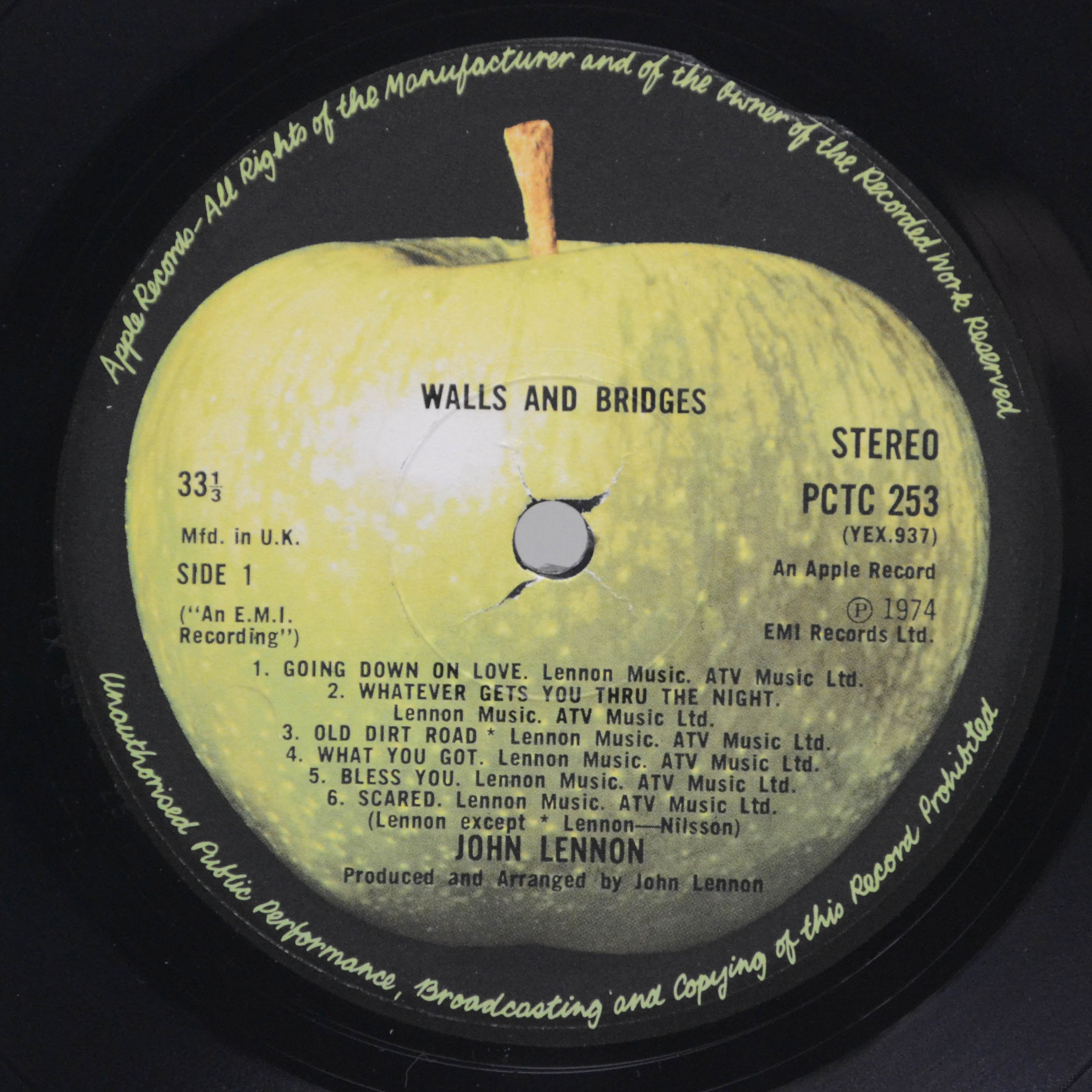 John Lennon — Walls And Bridges (UK, booklet ), 1974