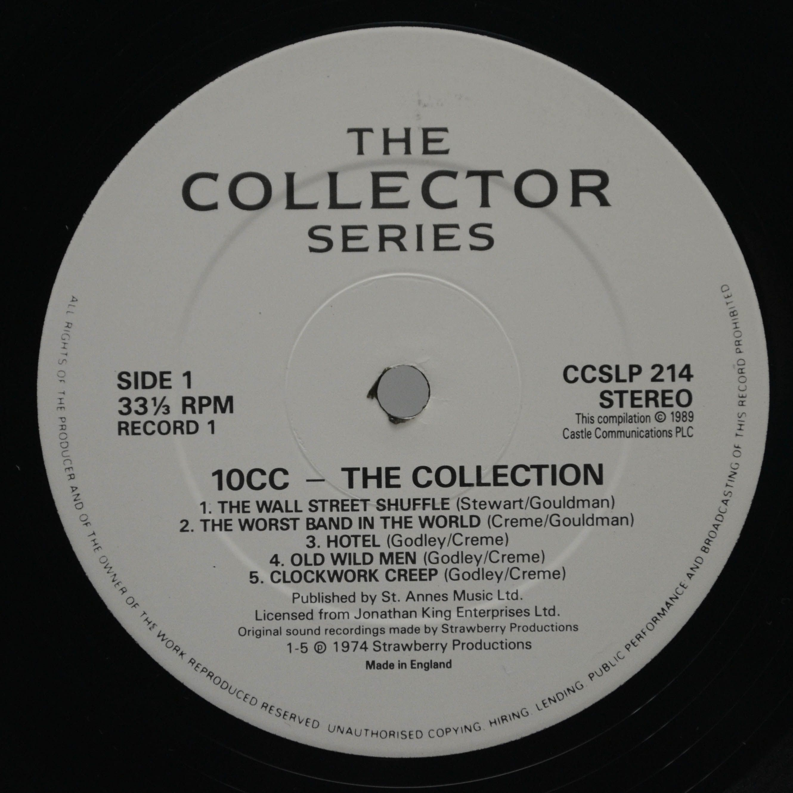 Виниловая пластинка 10 CC — The Collection (2LP, UK), 1989
