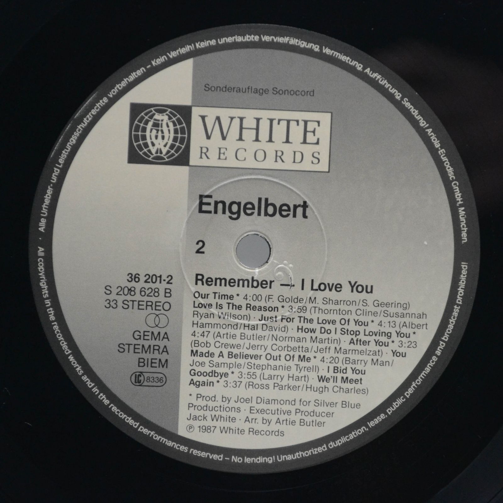 Engelbert — Remember - I Love You, 1987