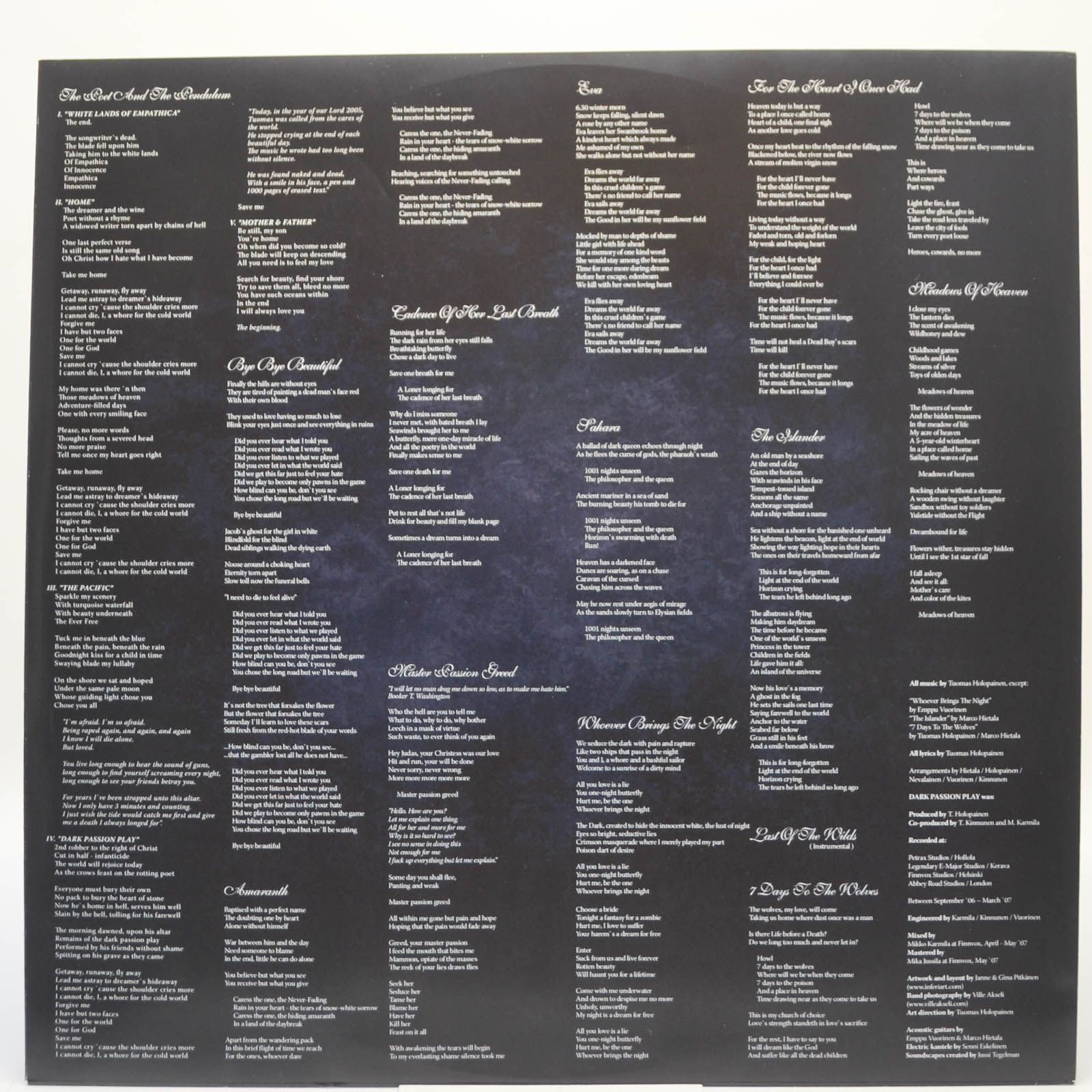 Nightwish — Dark Passion Play (2LP), 2007