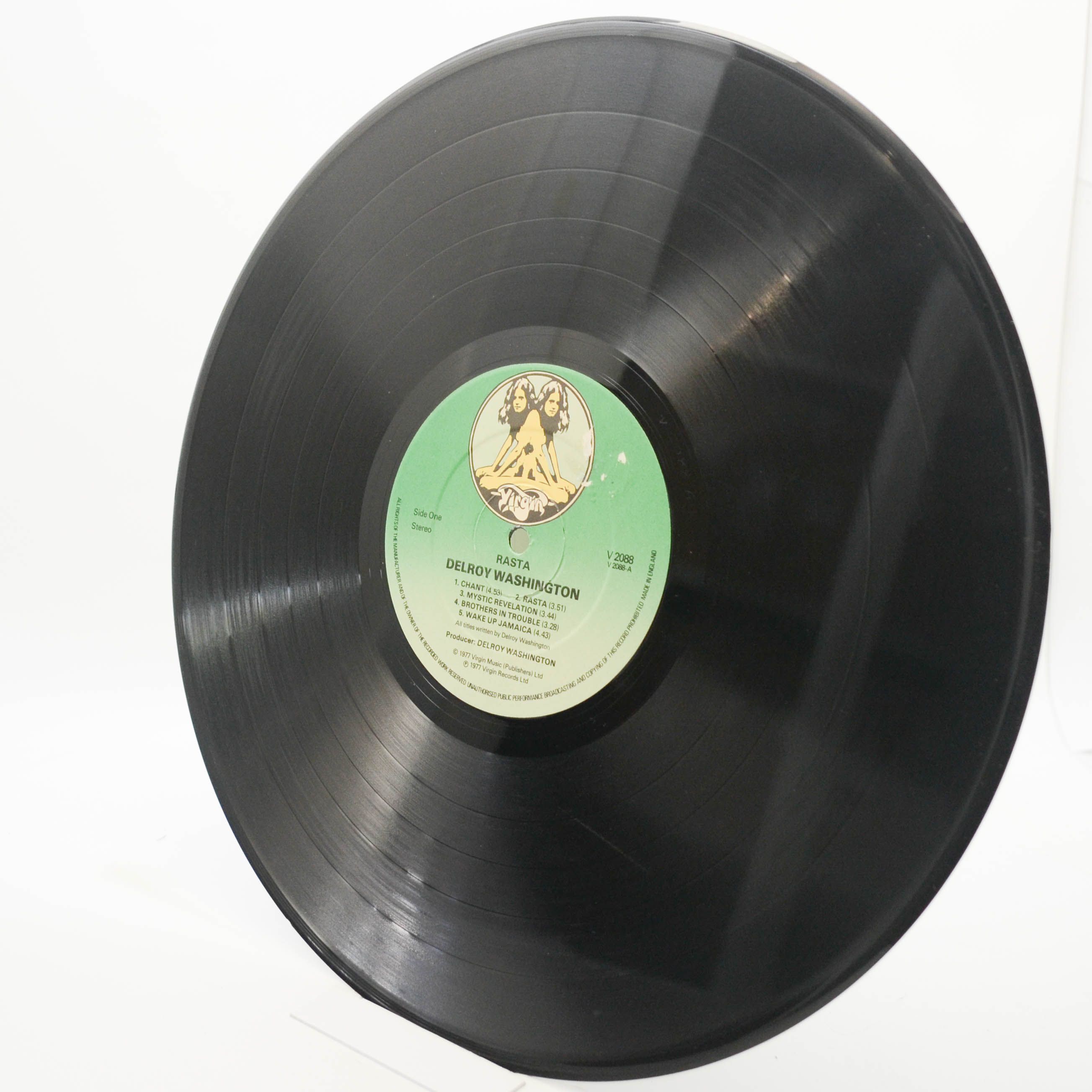Виниловая пластинка Delroy Washington — Rasta (UK), 1977