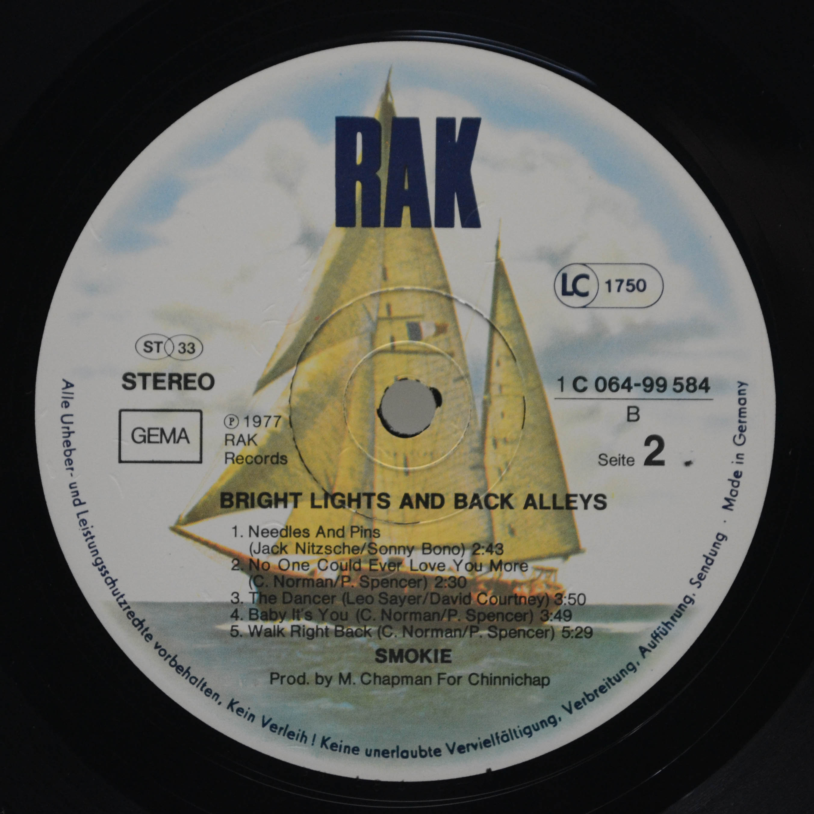 Smokie — Bright Lights & Back Alleys, 1977