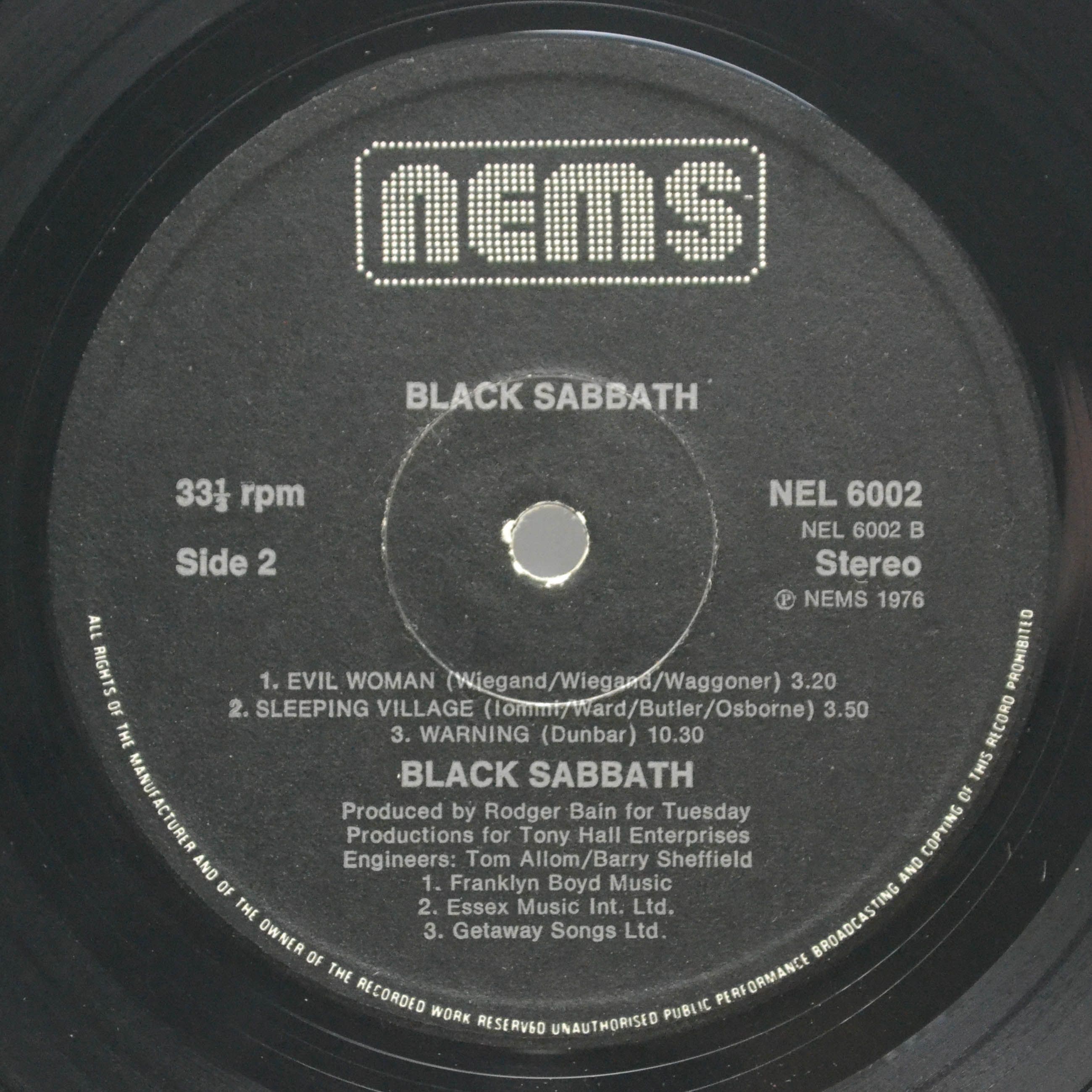 Black Sabbath — Black Sabbath, 1970