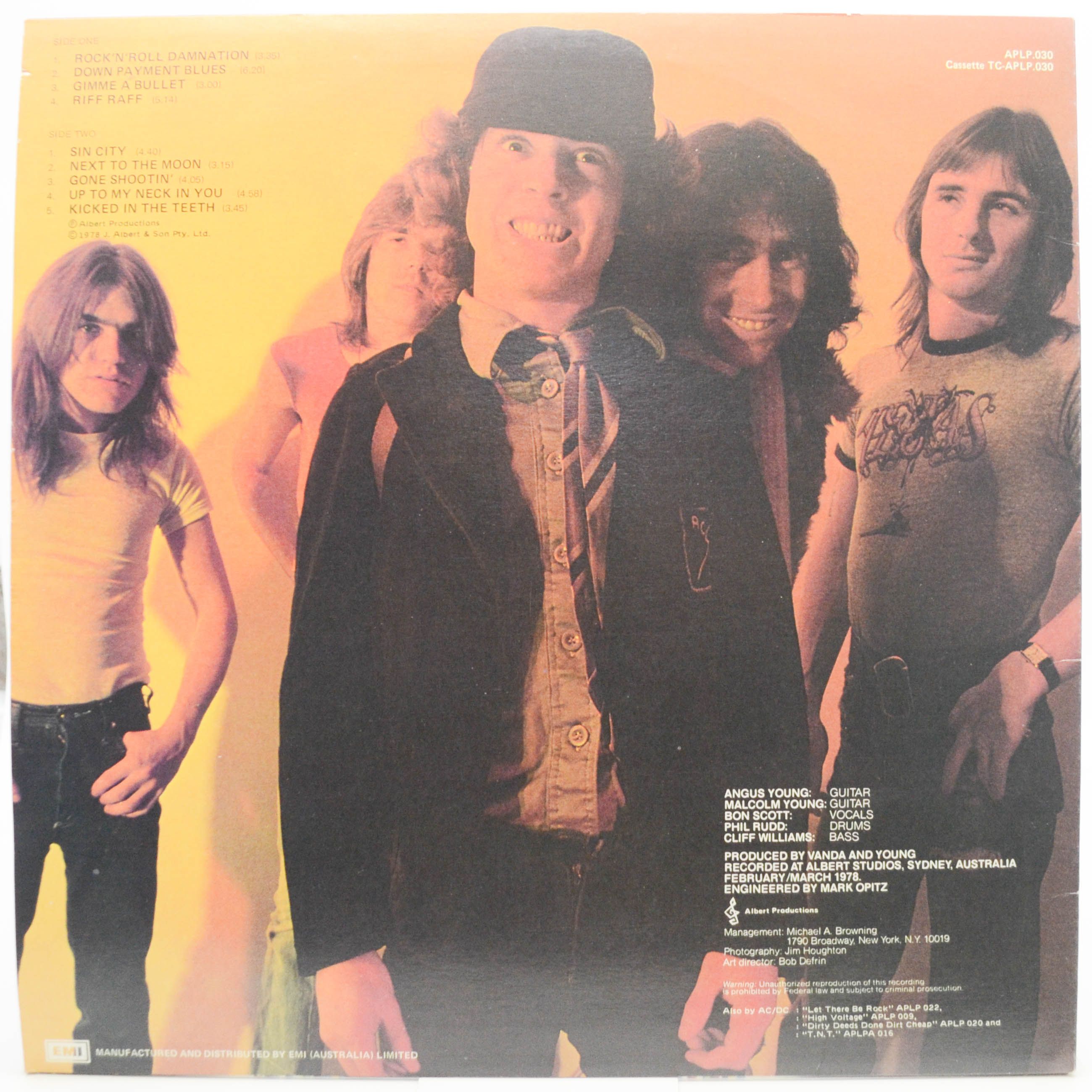Виниловая пластинка AC/DC — Powerage (Australia), 1979