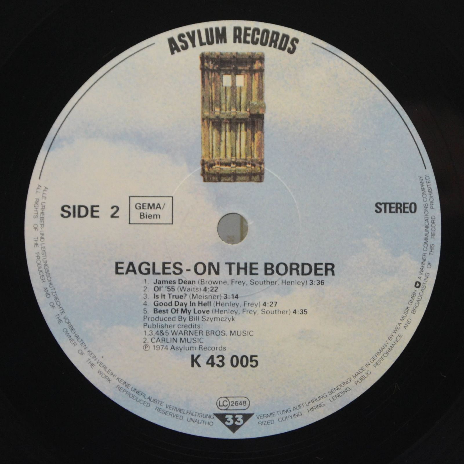Eagles — On The Border, 1976