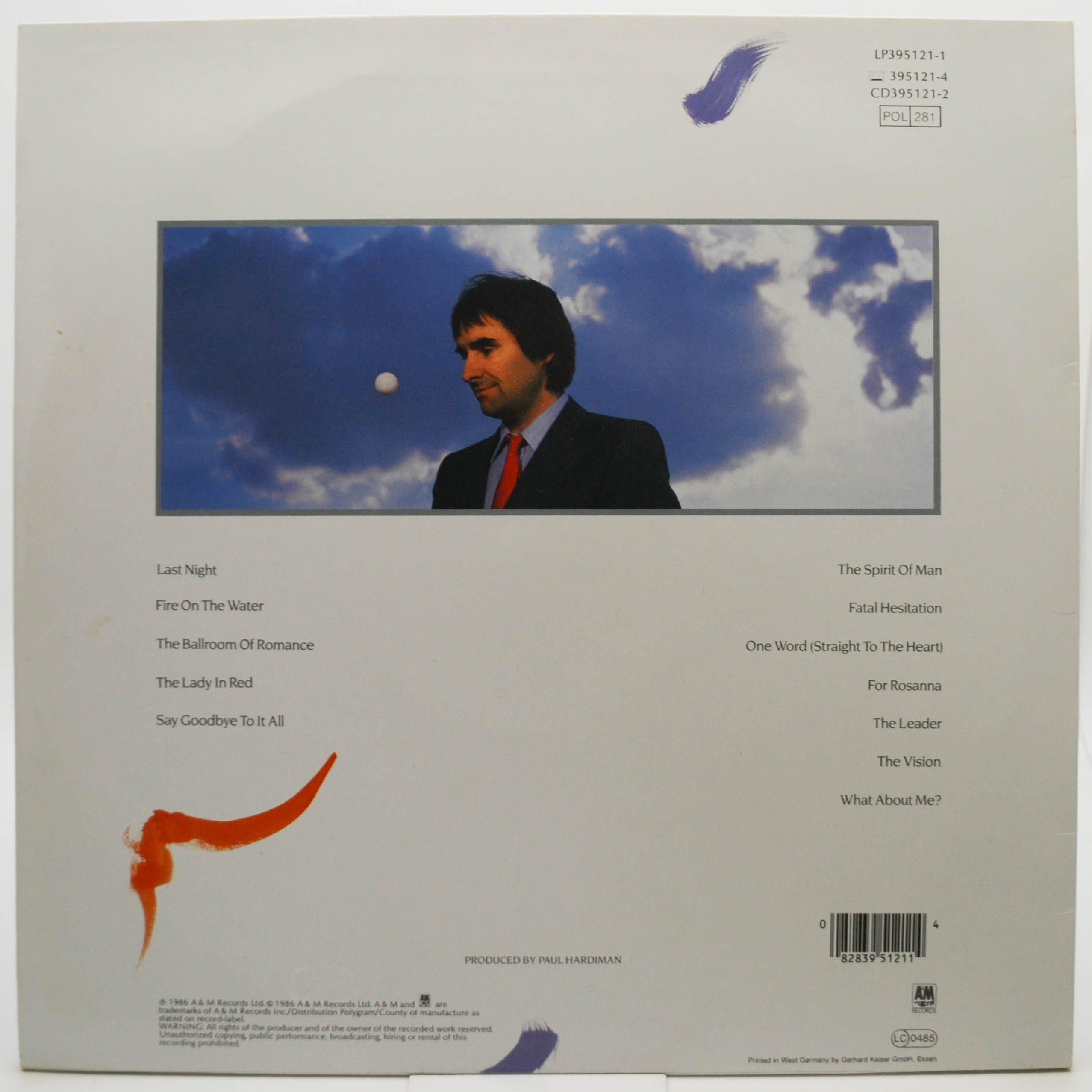 Виниловая пластинка Chris de Burgh — Into The Light, 1986