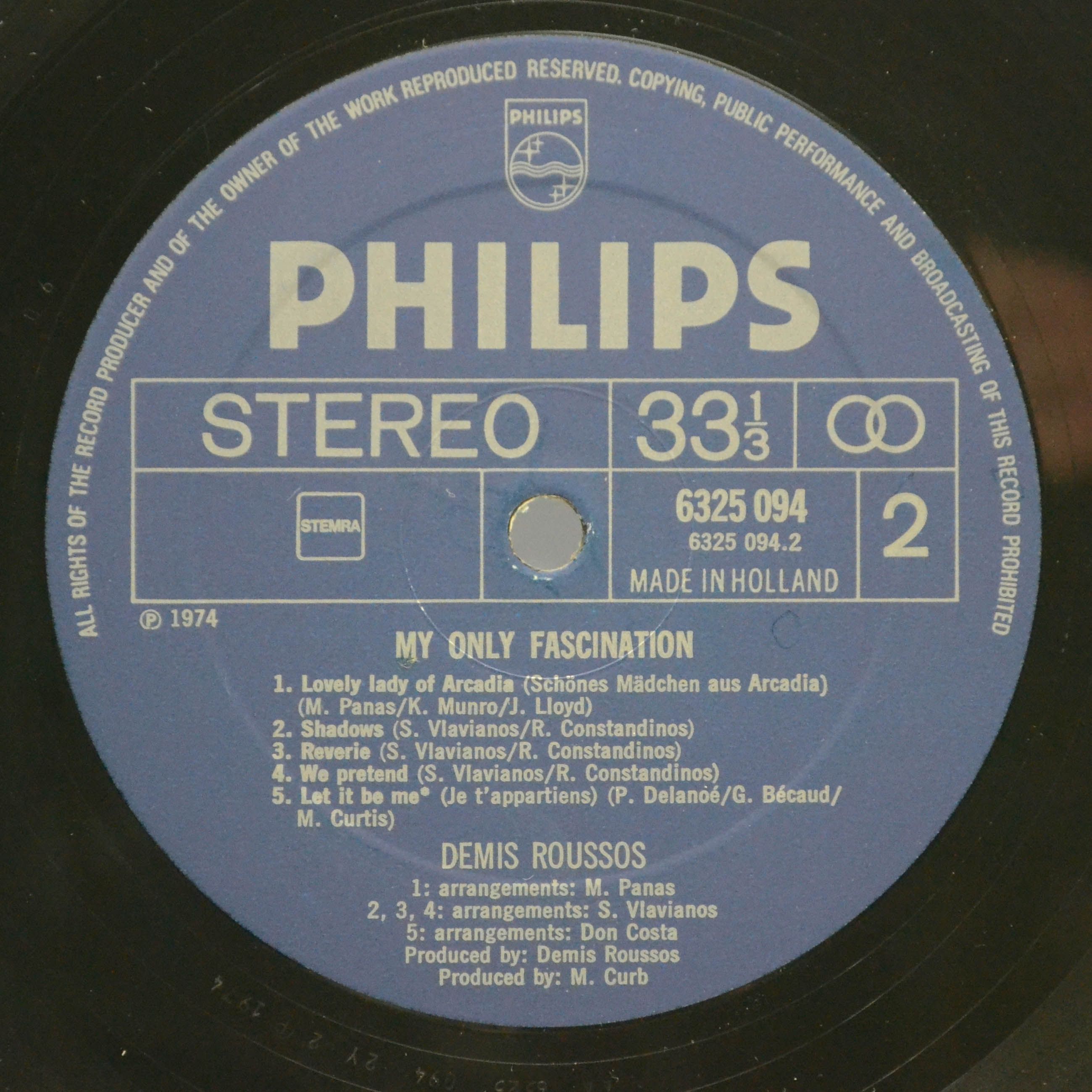 Demis Roussos — My Only Fascination, 1974