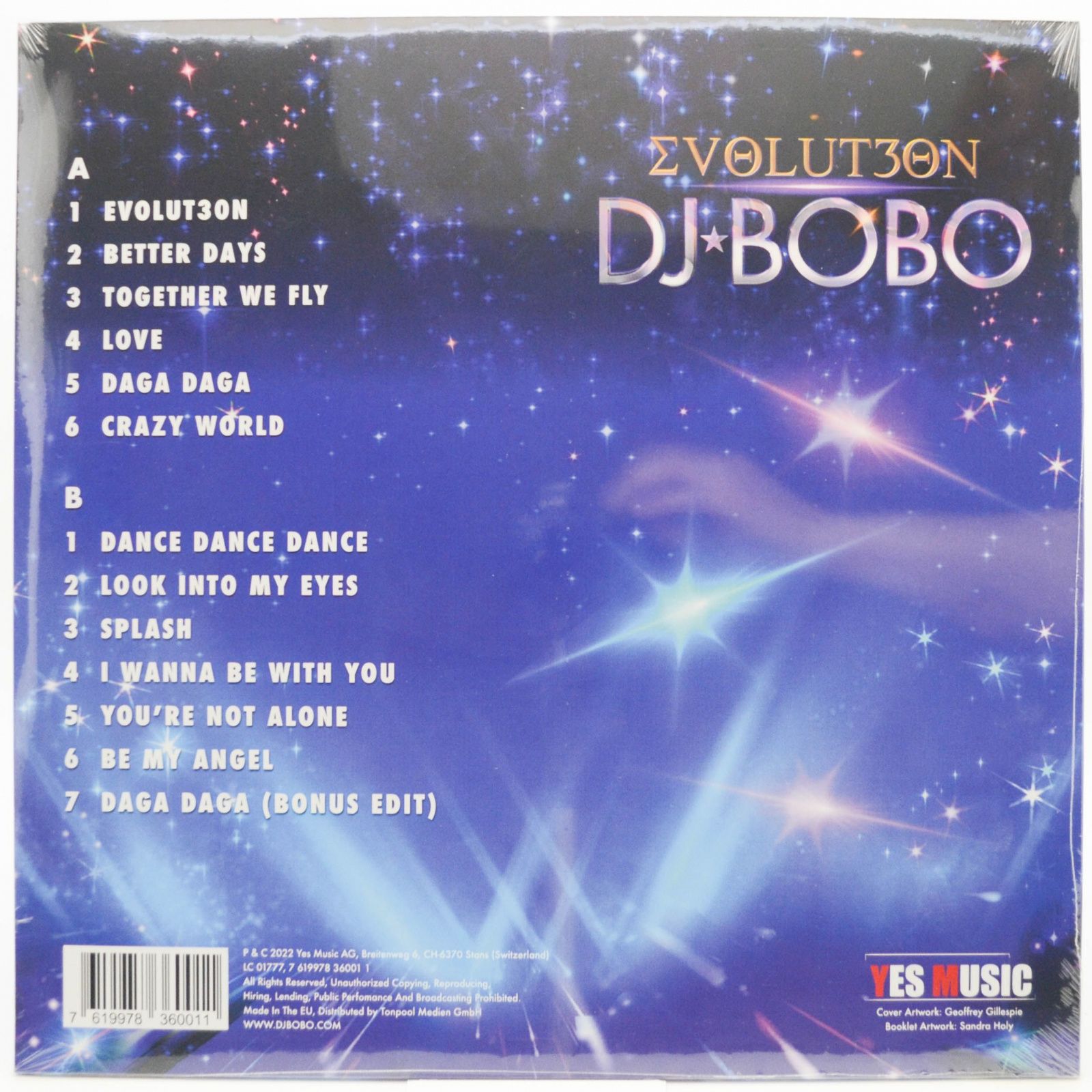 Виниловая пластинка DJ BoBo — Evolution, 2022