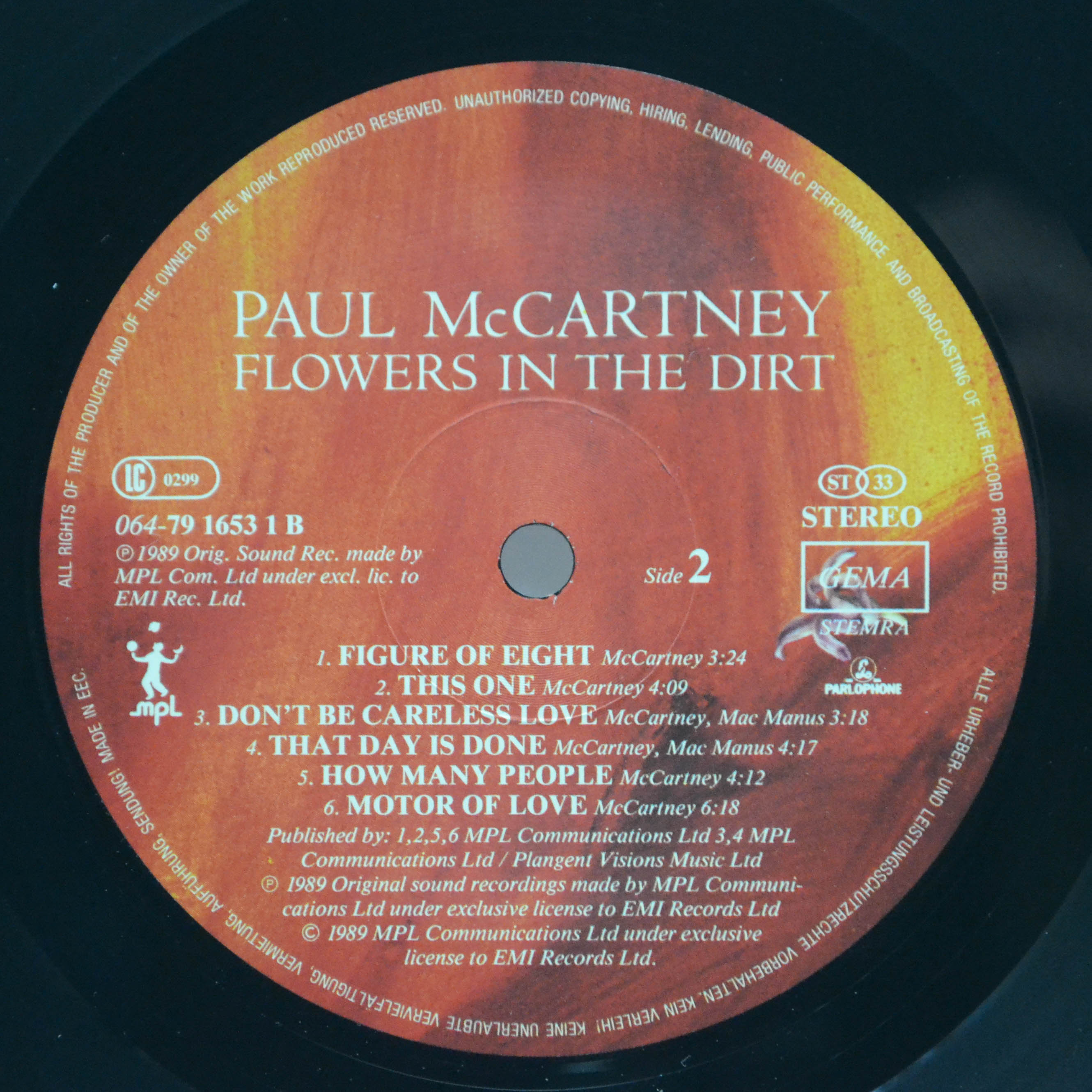 Paul McCartney — Flowers In The Dirt, 1989