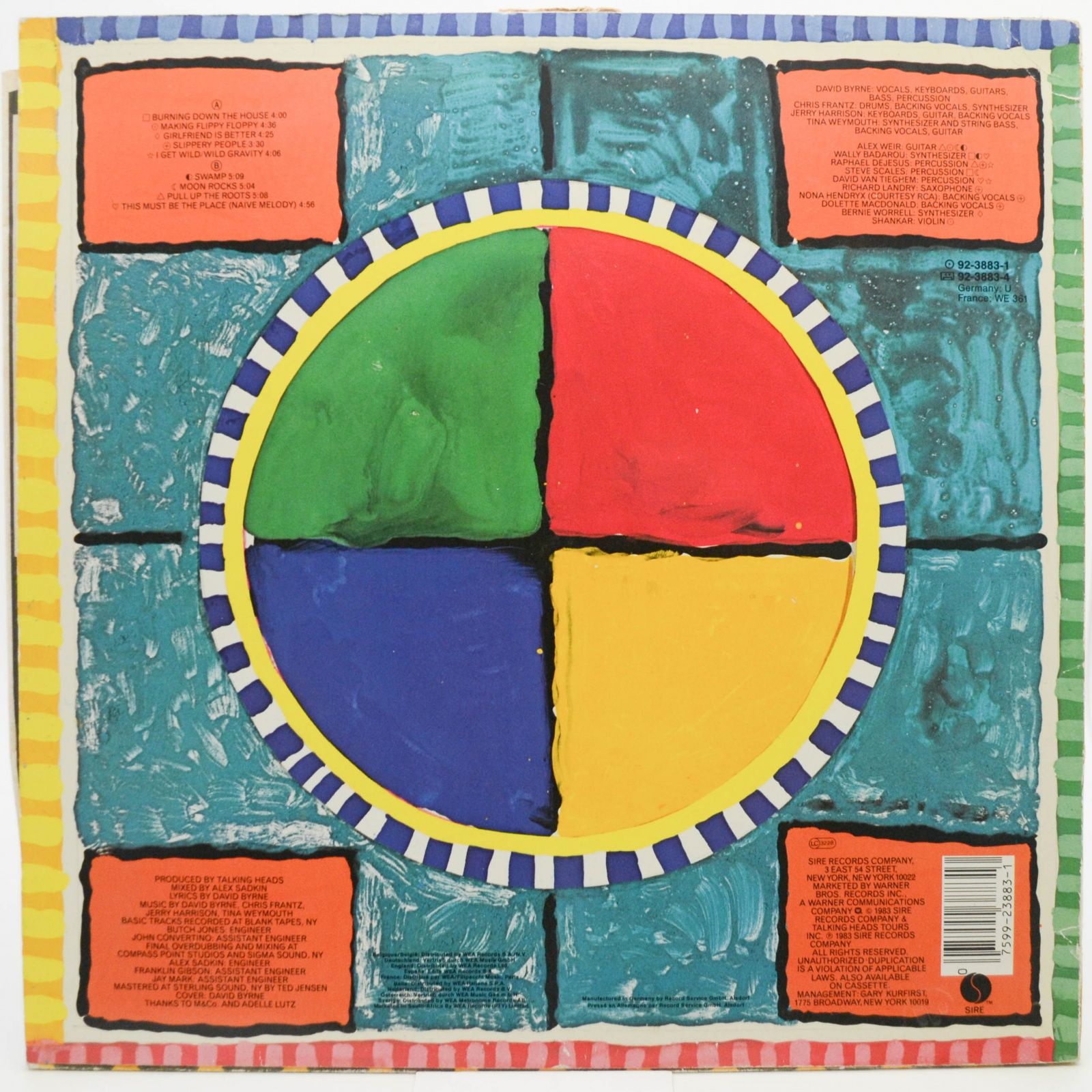 Виниловая пластинка Talking Heads — Speaking In Tongues, 1983