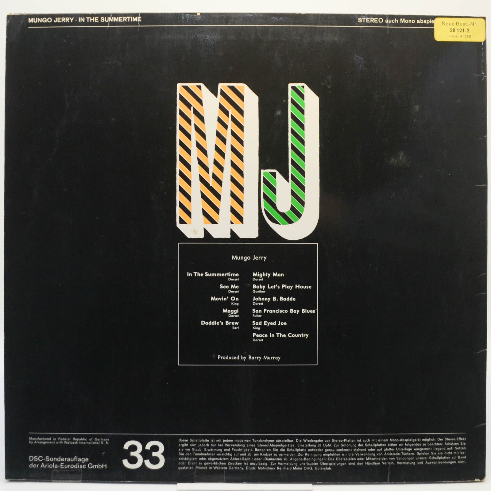 Mungo Jerry — In The Summertime, 1970