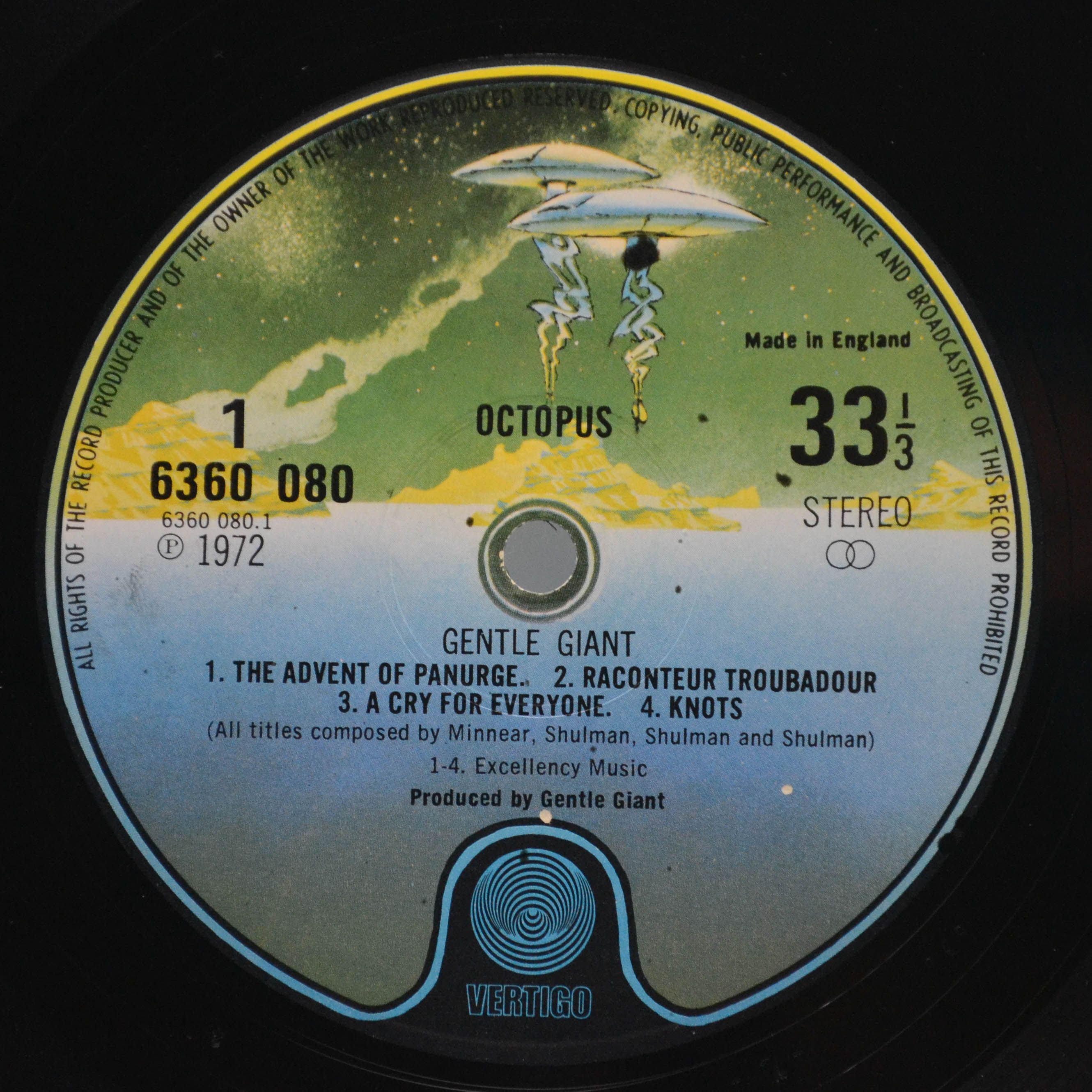 Gentle Giant — Octopus (UK), 1972