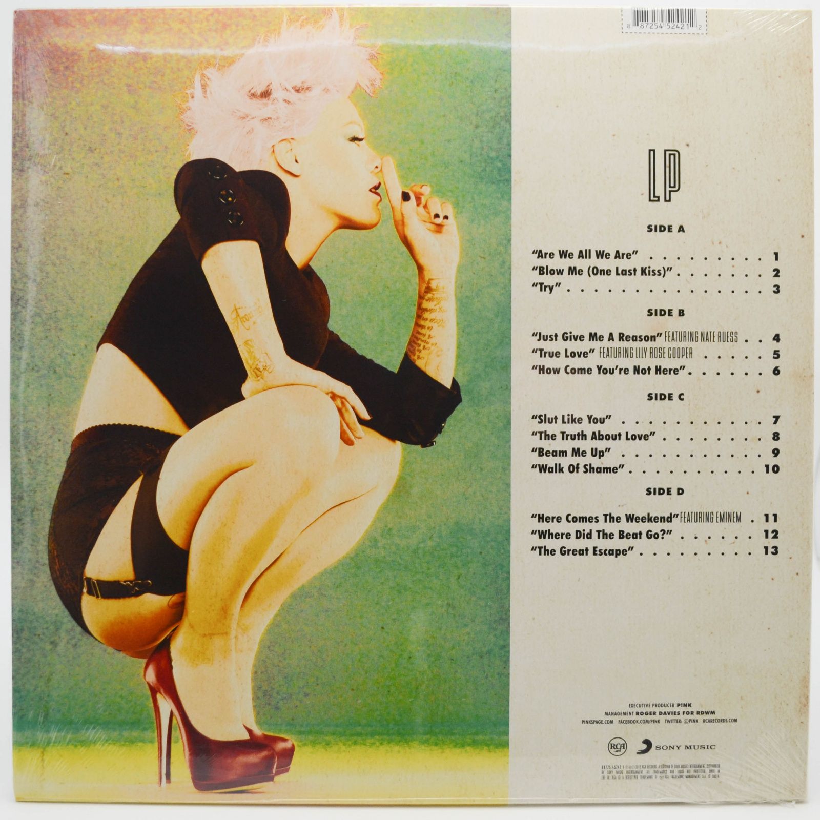 Виниловая пластинка P!nk — The Truth About Love (2LP), 2012