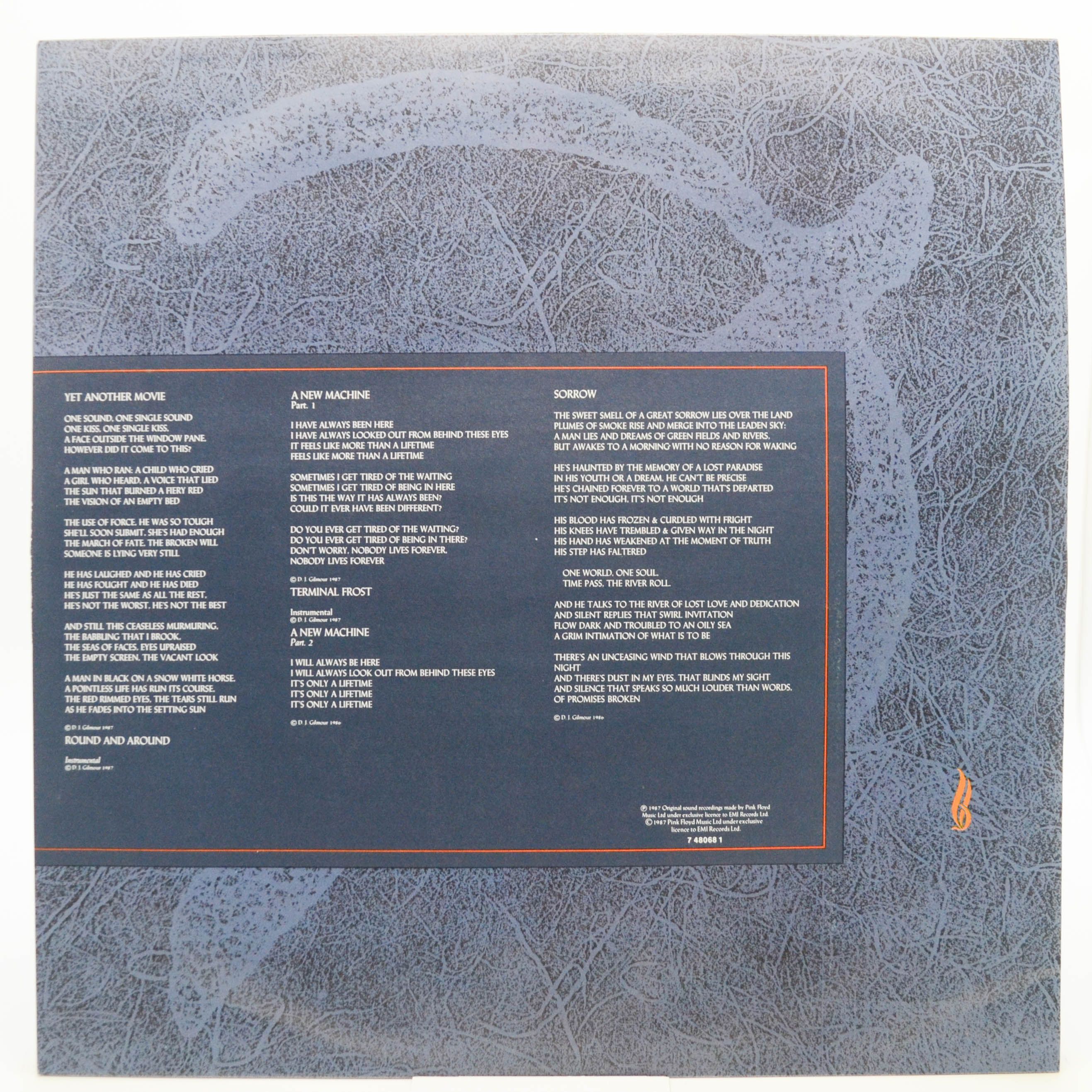 Виниловая пластинка Pink Floyd — A Momentary Lapse Of Reason, 1987
