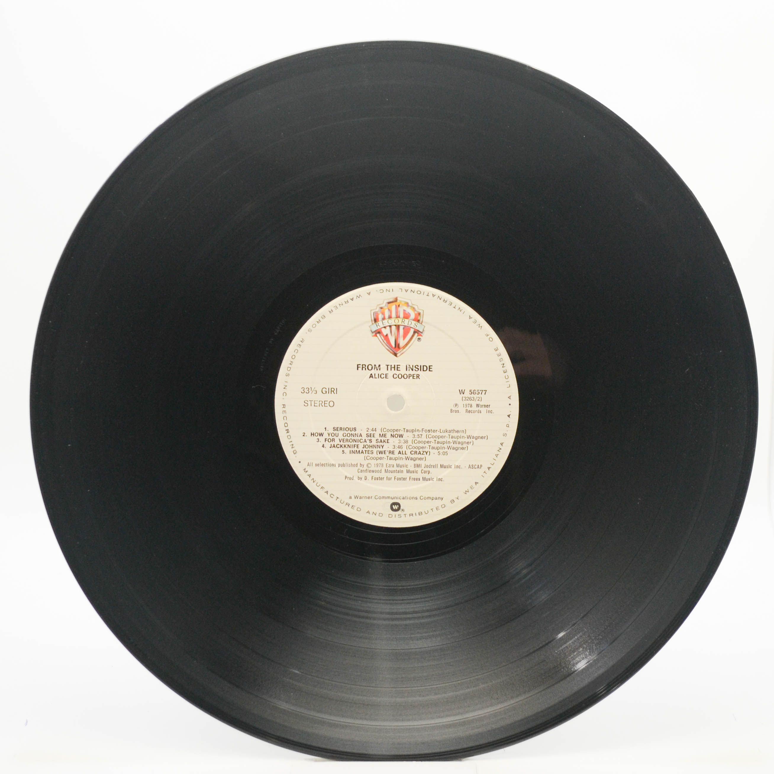 Alice Cooper — From The Inside, 1978