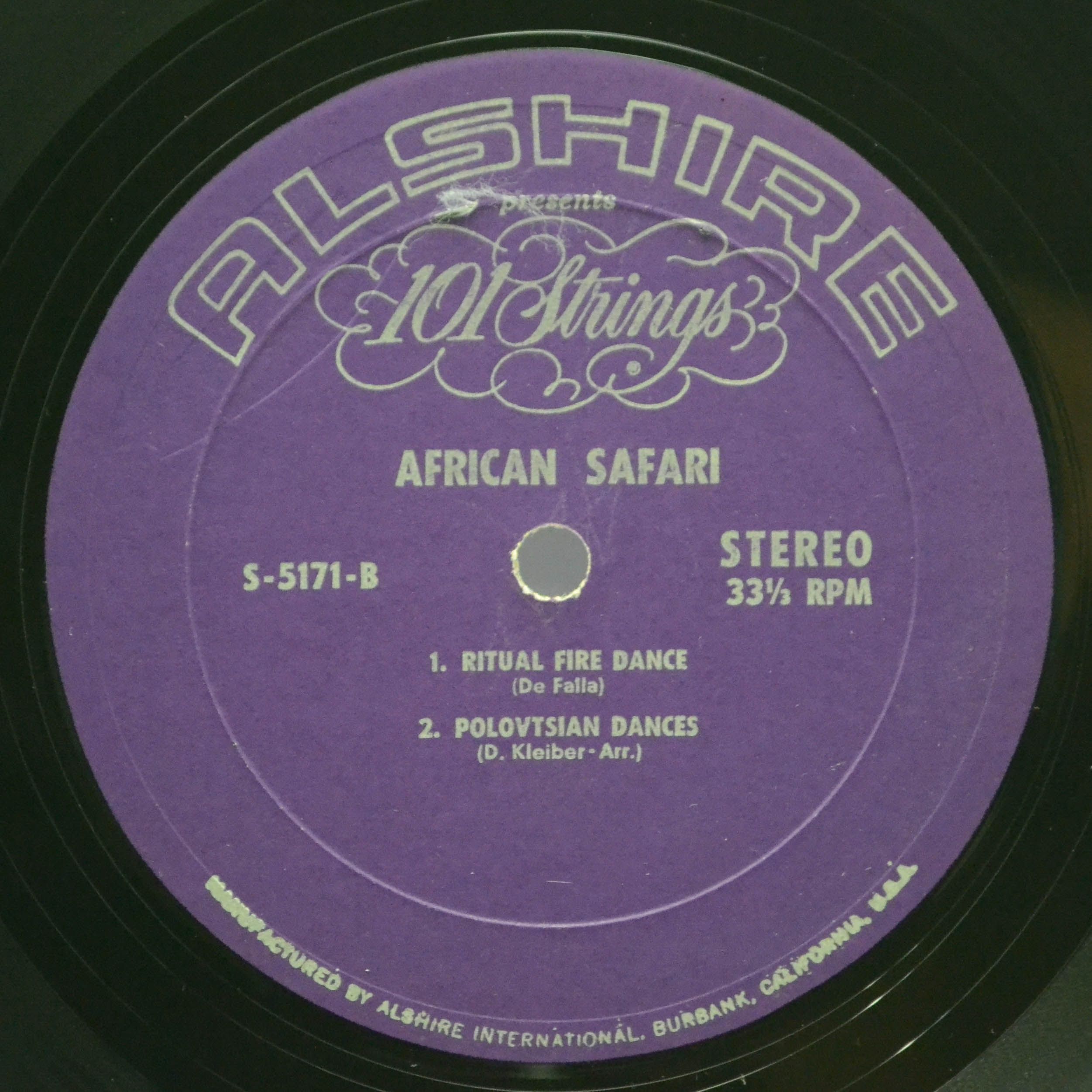 Виниловая пластинка 101 Strings — African Safari (USA), 1971