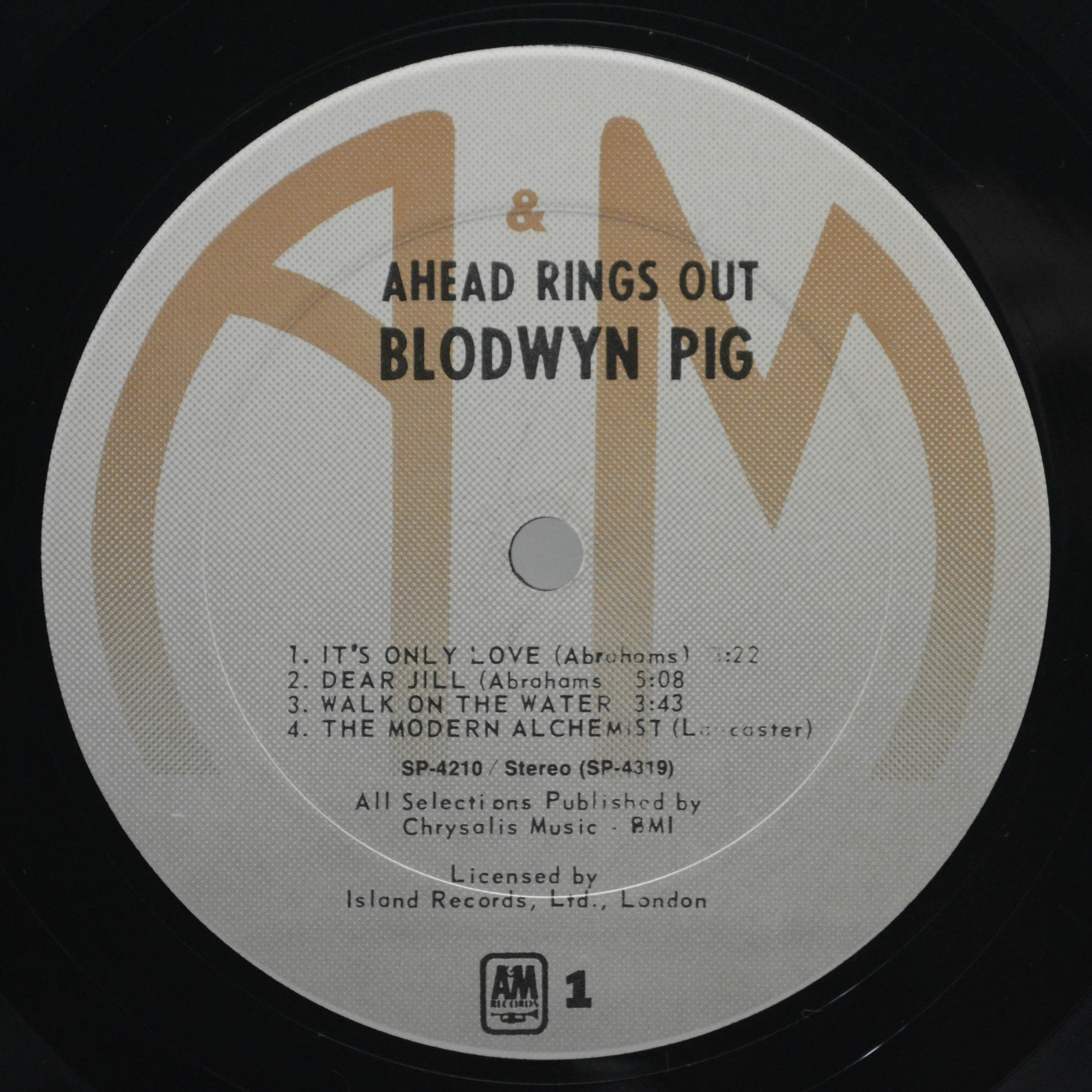 Виниловая пластинка Blodwyn Pig — Ahead Rings Out (USA), 1969
