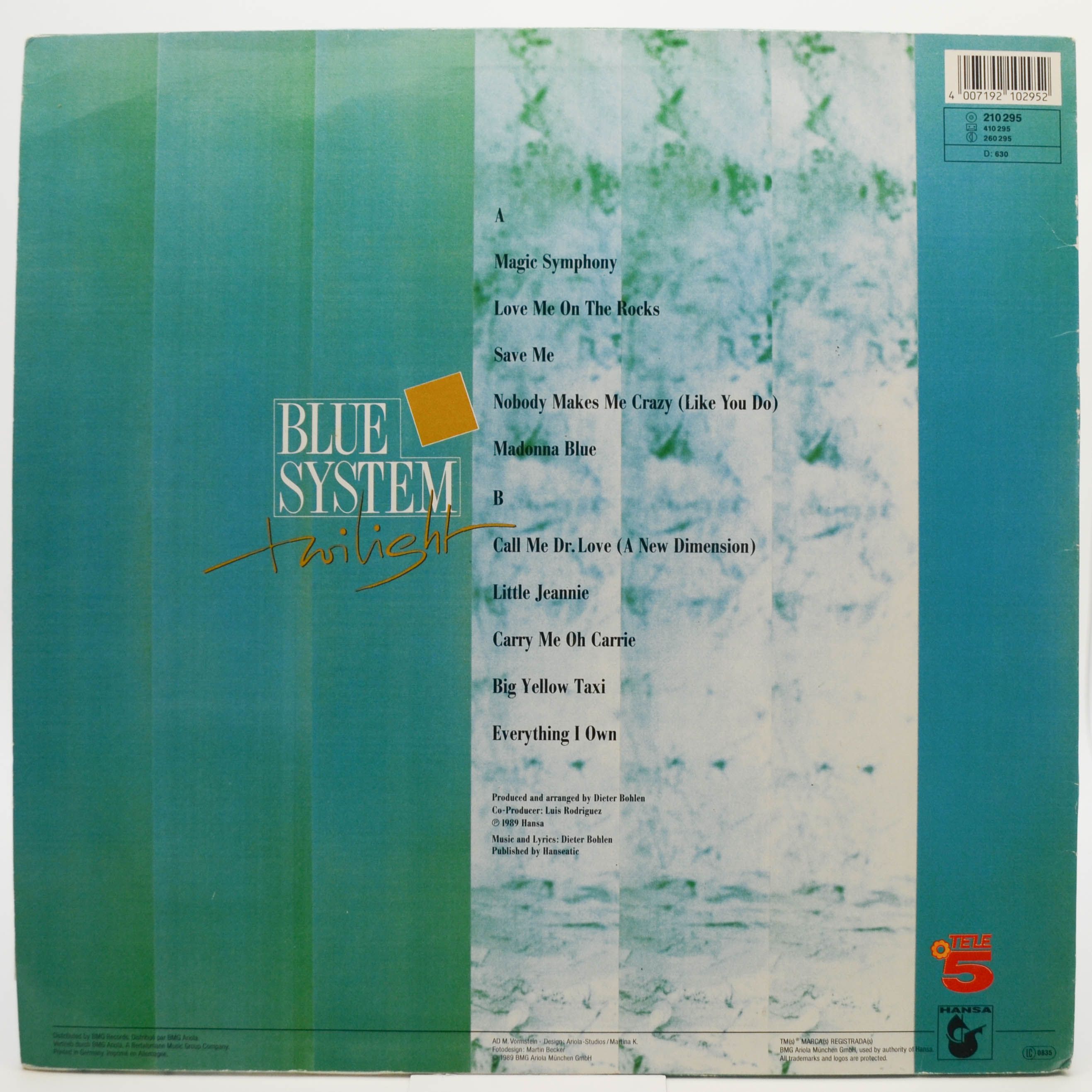 Blue System — Twilight, 1989