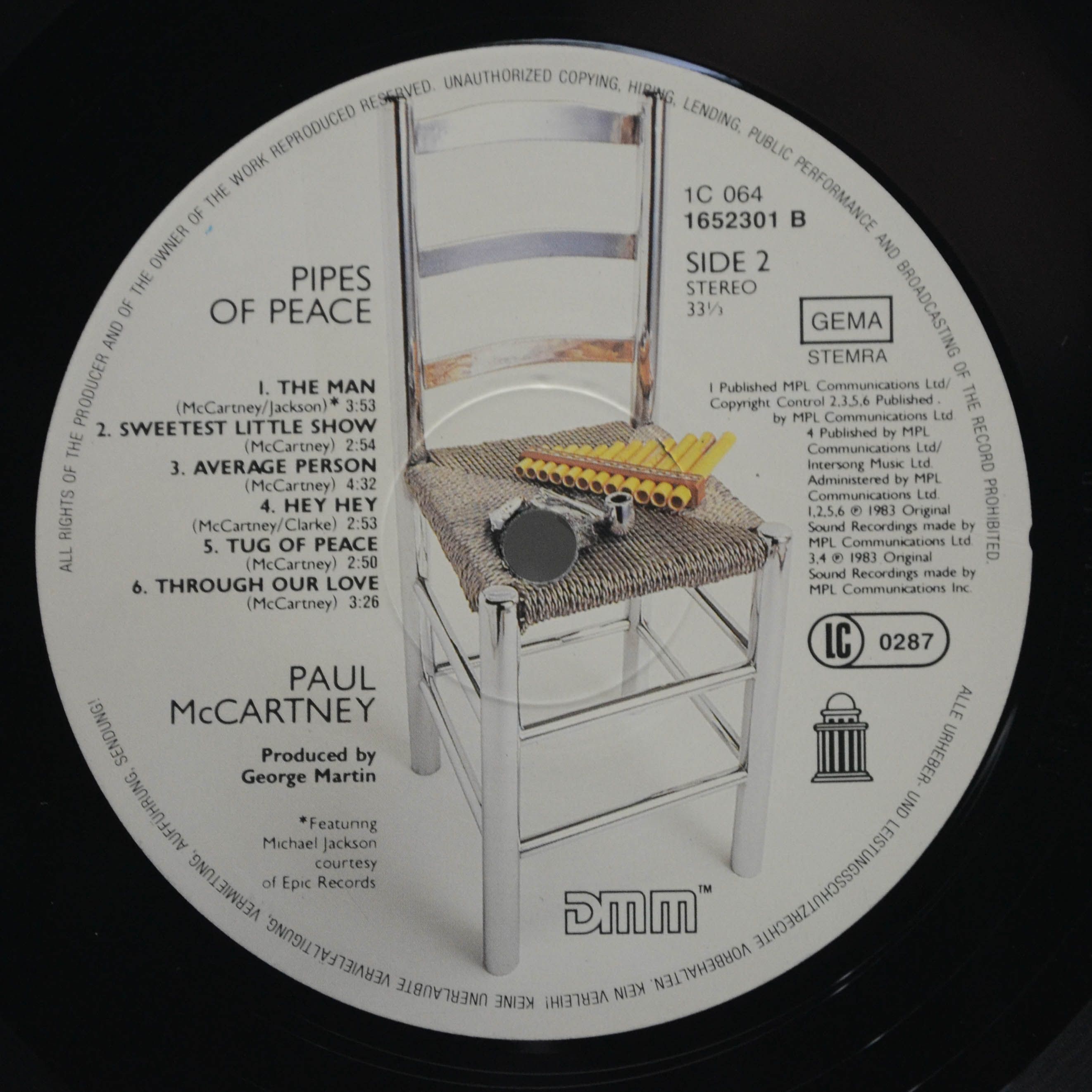 Paul McCartney — Pipes Of Peace, 1983