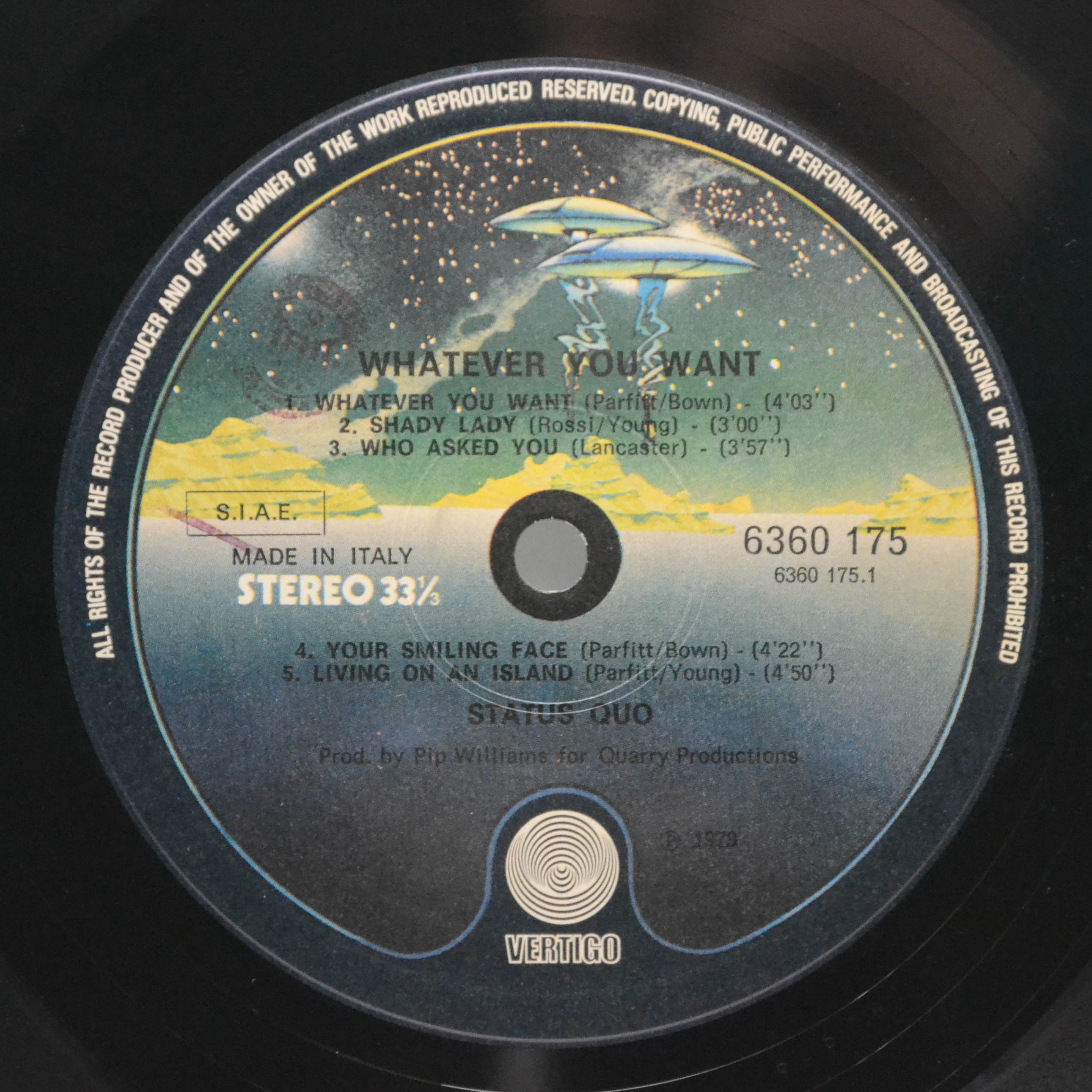 Виниловая пластинка Status Quo — Whatever You Want, 1979