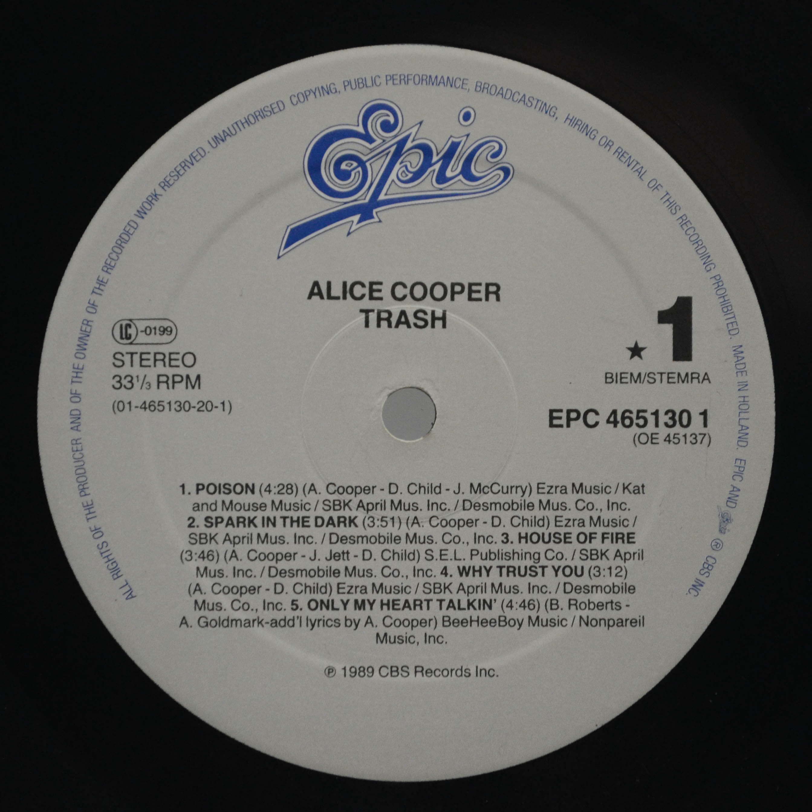 Alice Cooper — Trash, 1989