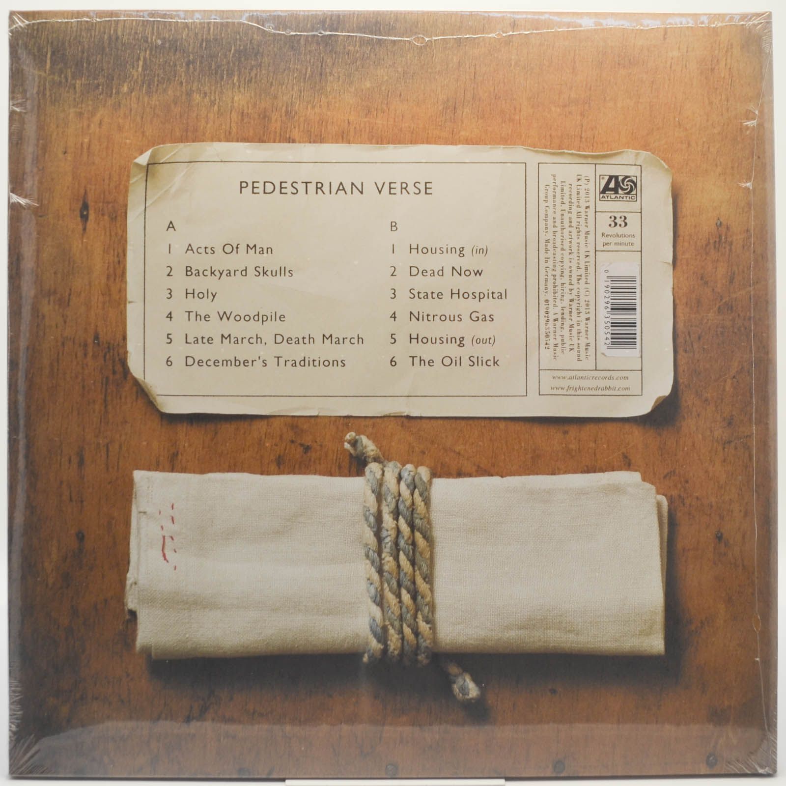 Виниловая пластинка Frightened Rabbit — Pedestrian Verse, 2013