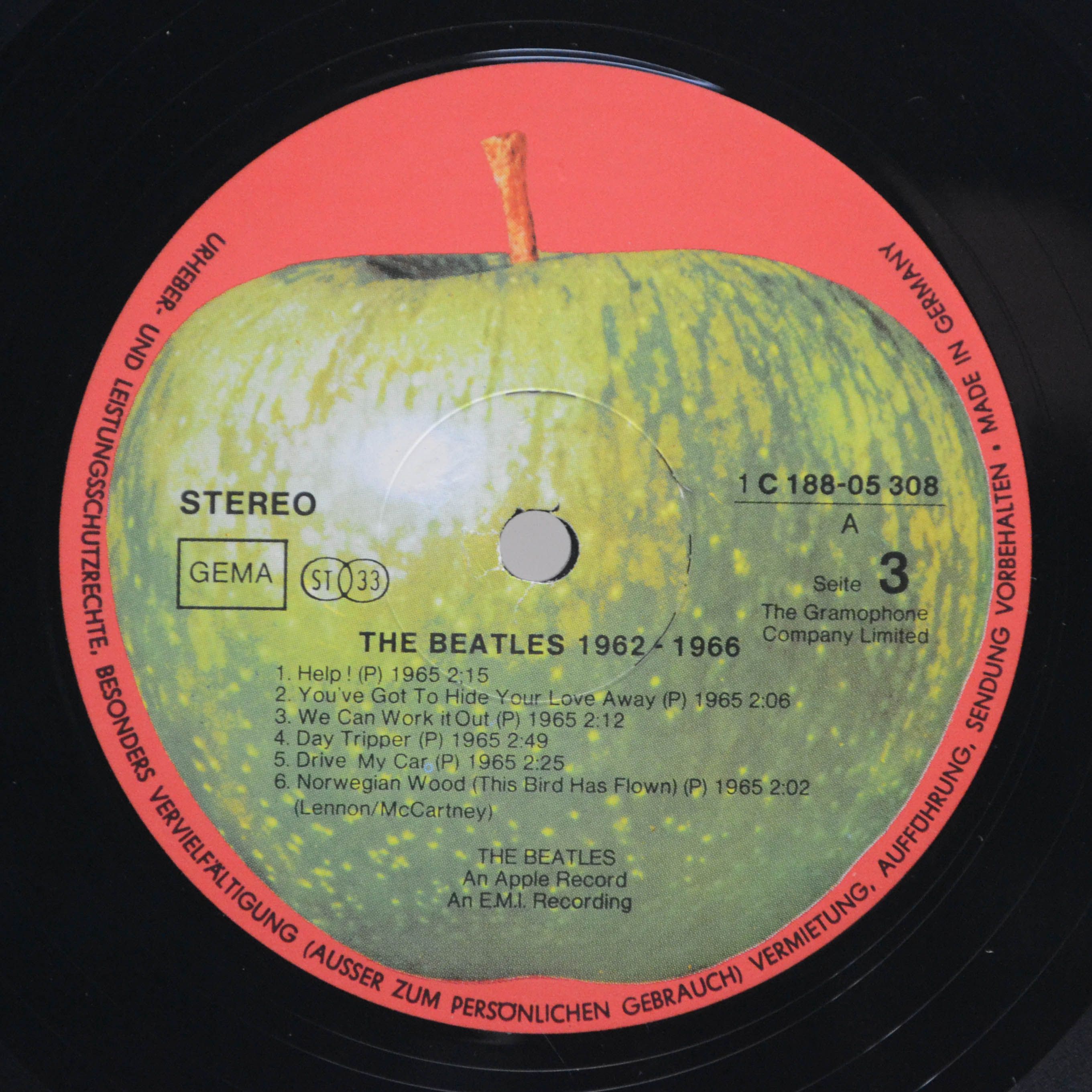 Beatles — 1962-1966 (2LP), 1973