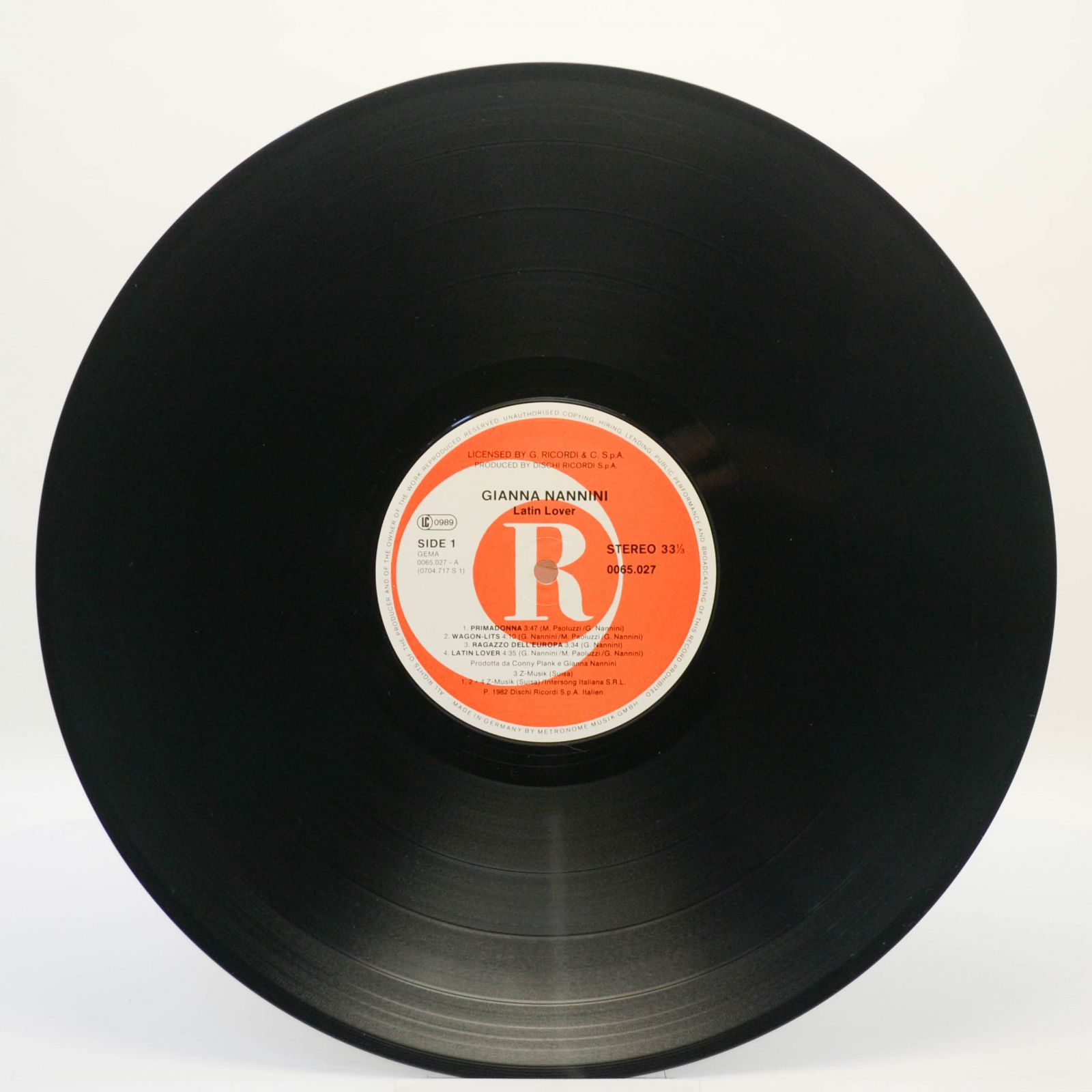 Gianna Nannini — Latin Lover, 1982