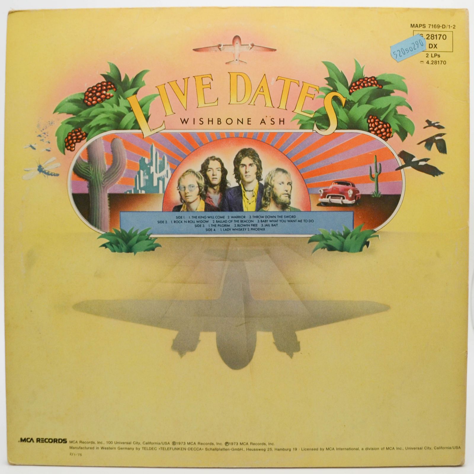 Виниловая пластинка Wishbone Ash — Live Dates (2LP), 1973