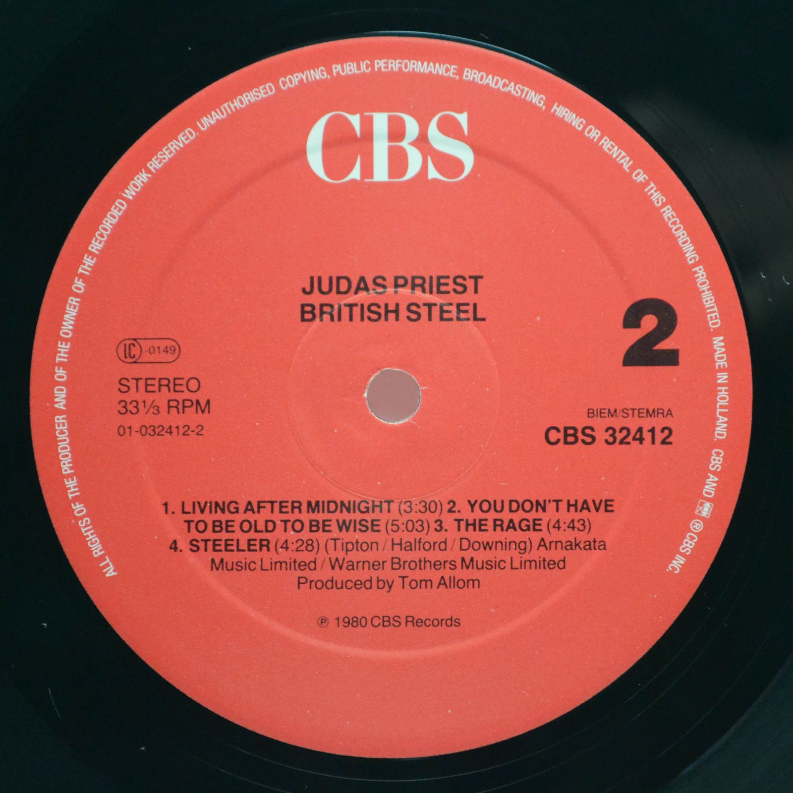 Виниловая пластинка Judas Priest — British Steel, 1980