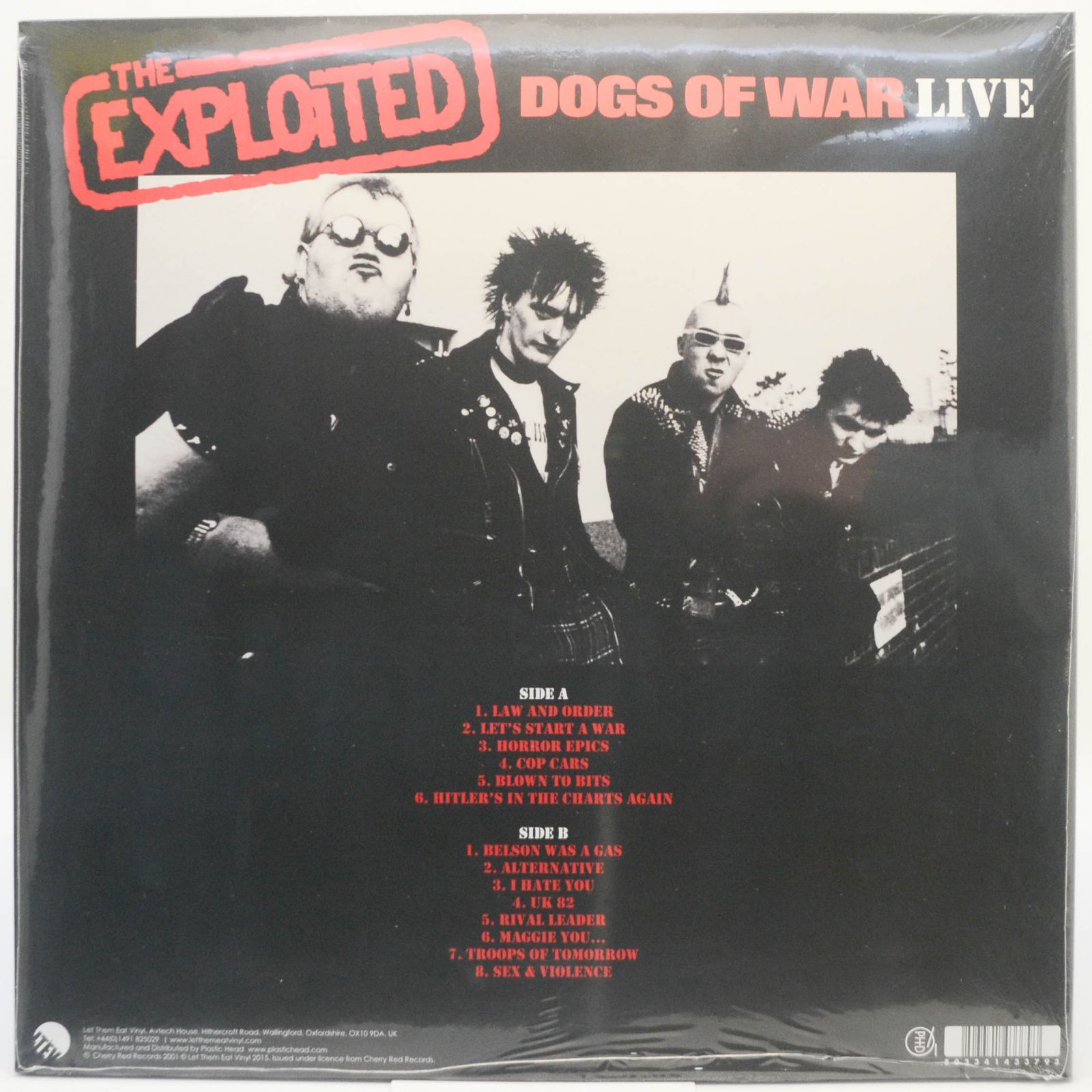 Виниловая пластинка Exploited ‎ — Dogs Of War Live, 2015