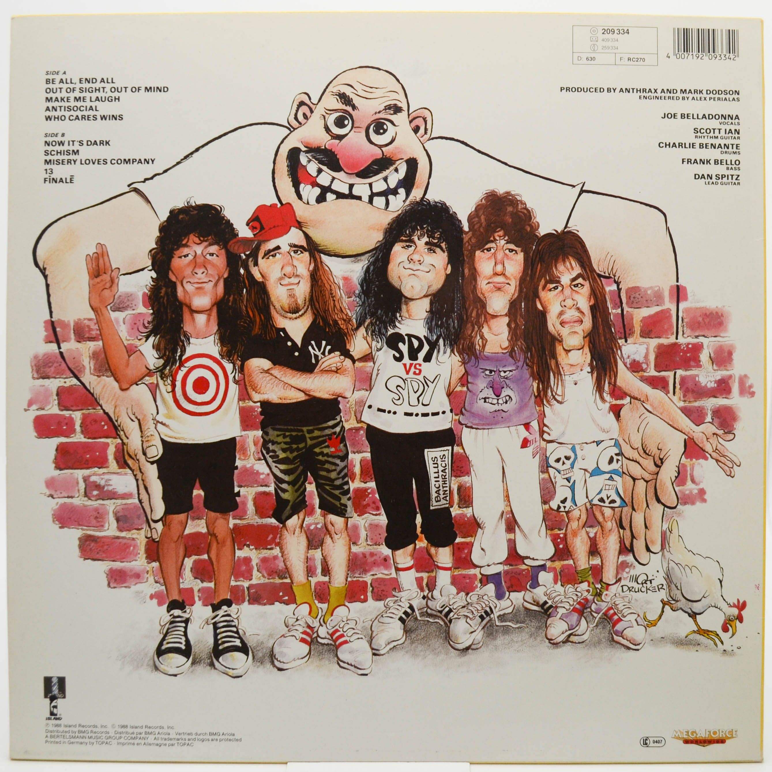 Виниловая пластинка Anthrax — State Of Euphoria, 1988