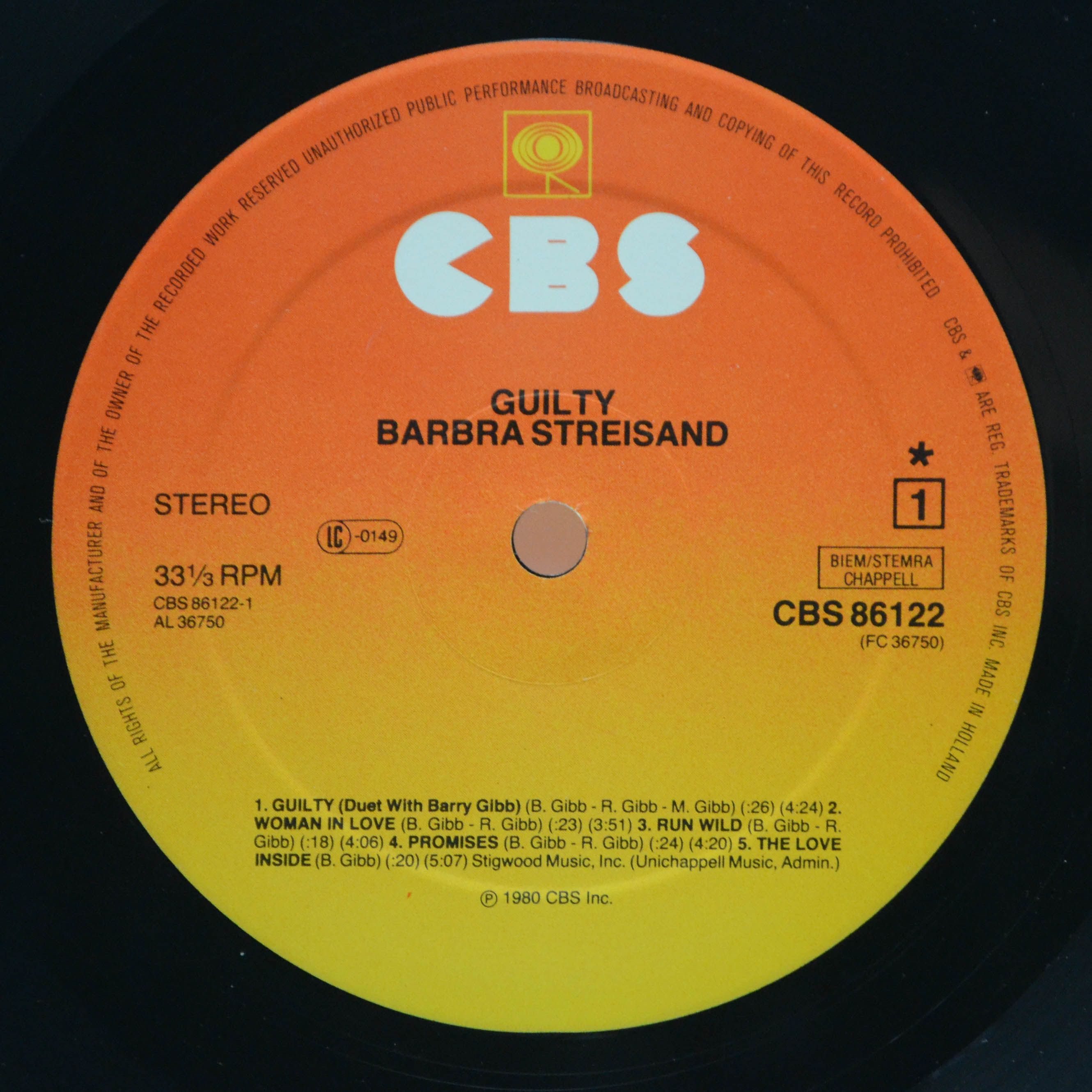 Streisand — Guilty, 1980