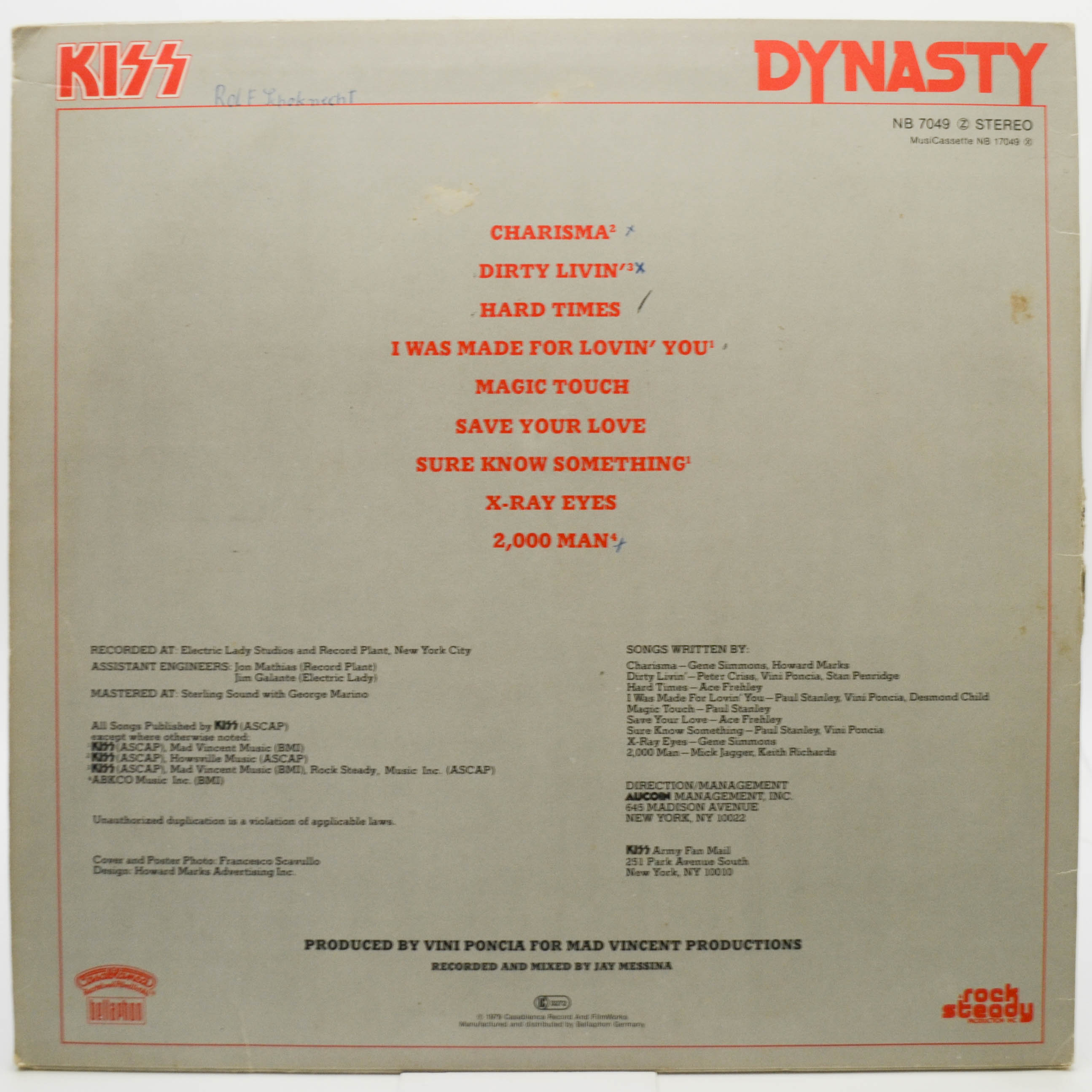 Kiss — Dynasty, 1979