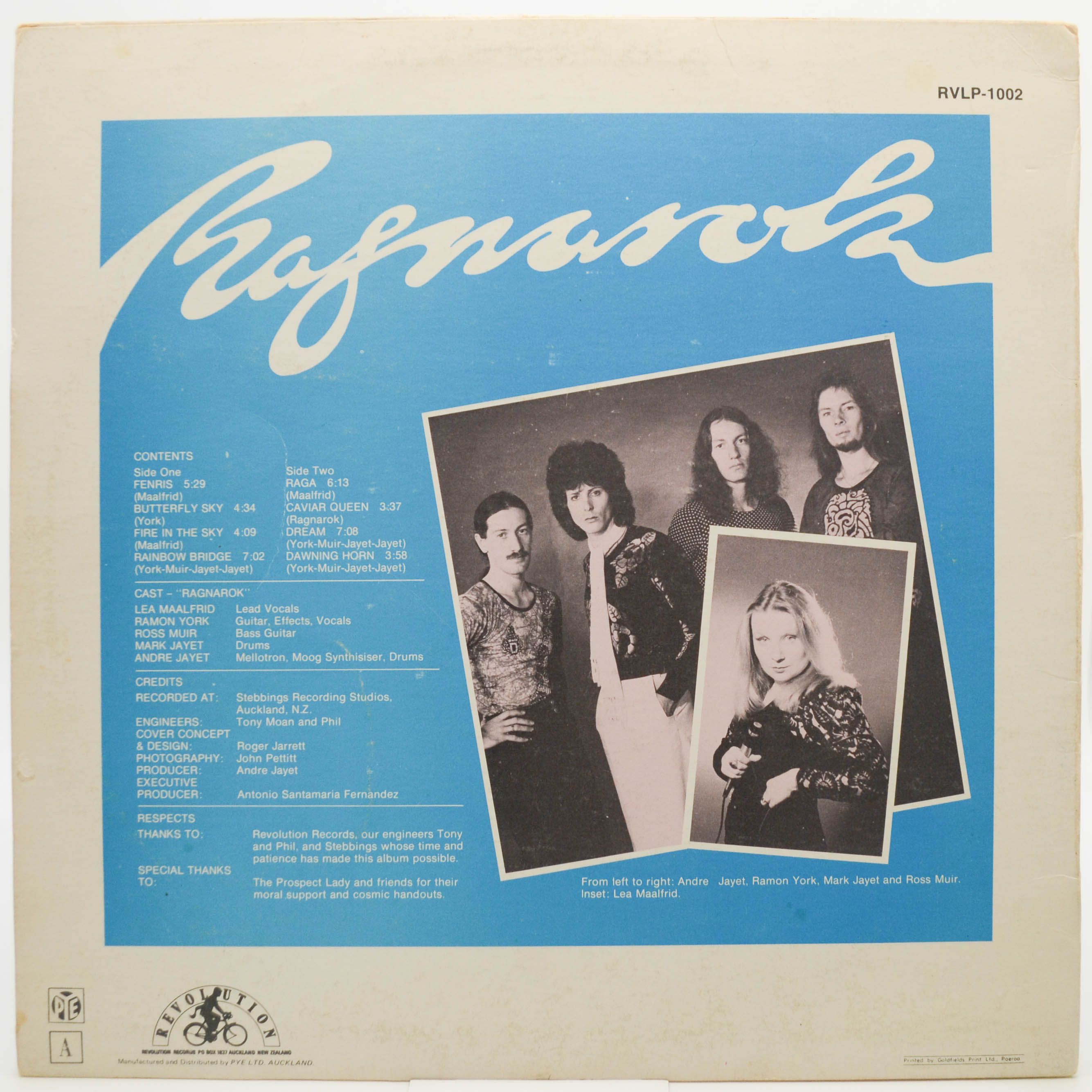 Ragnarok — Ragnarok (1-st, New Zealand), 1975