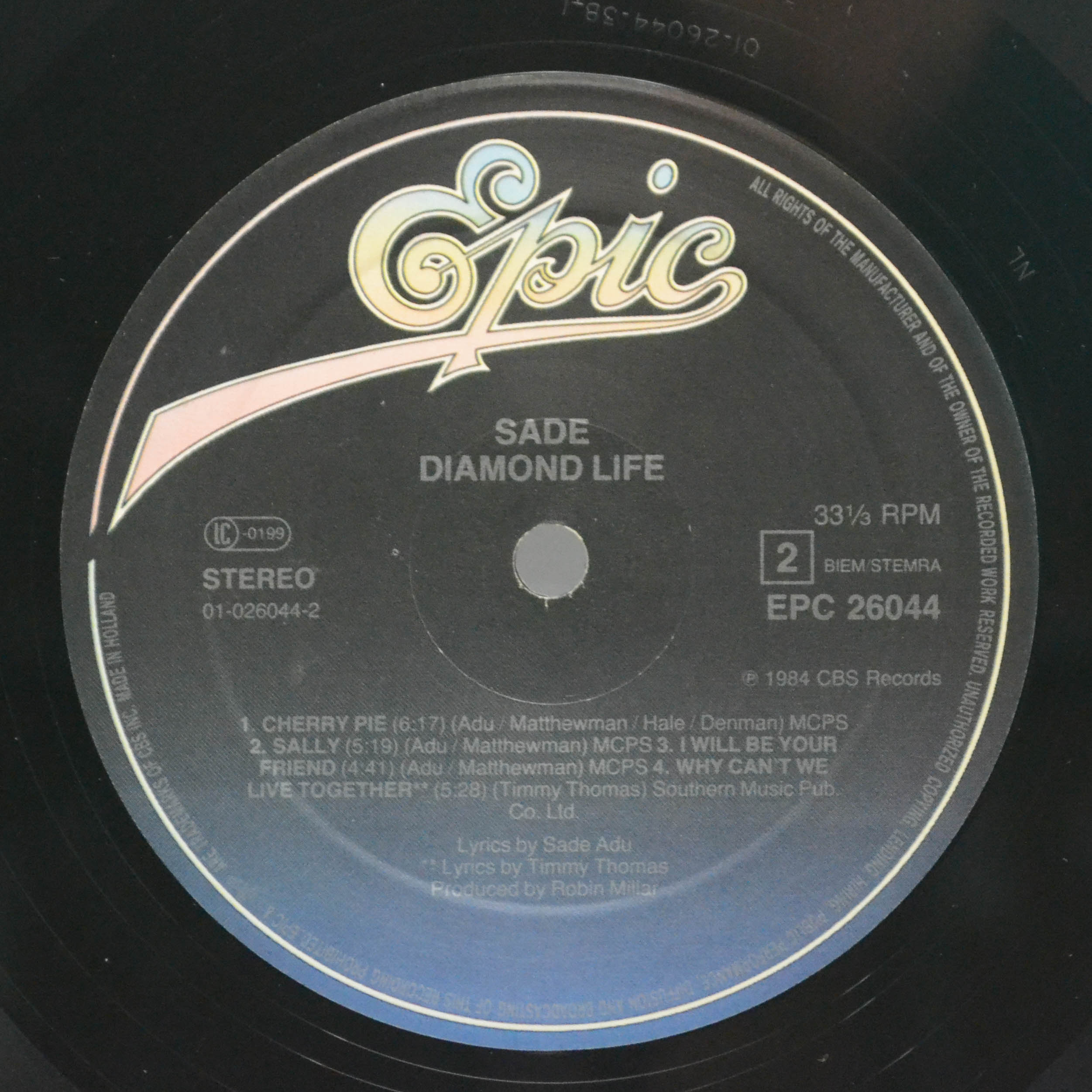 Виниловая пластинка Sade — Diamond Life, 1984