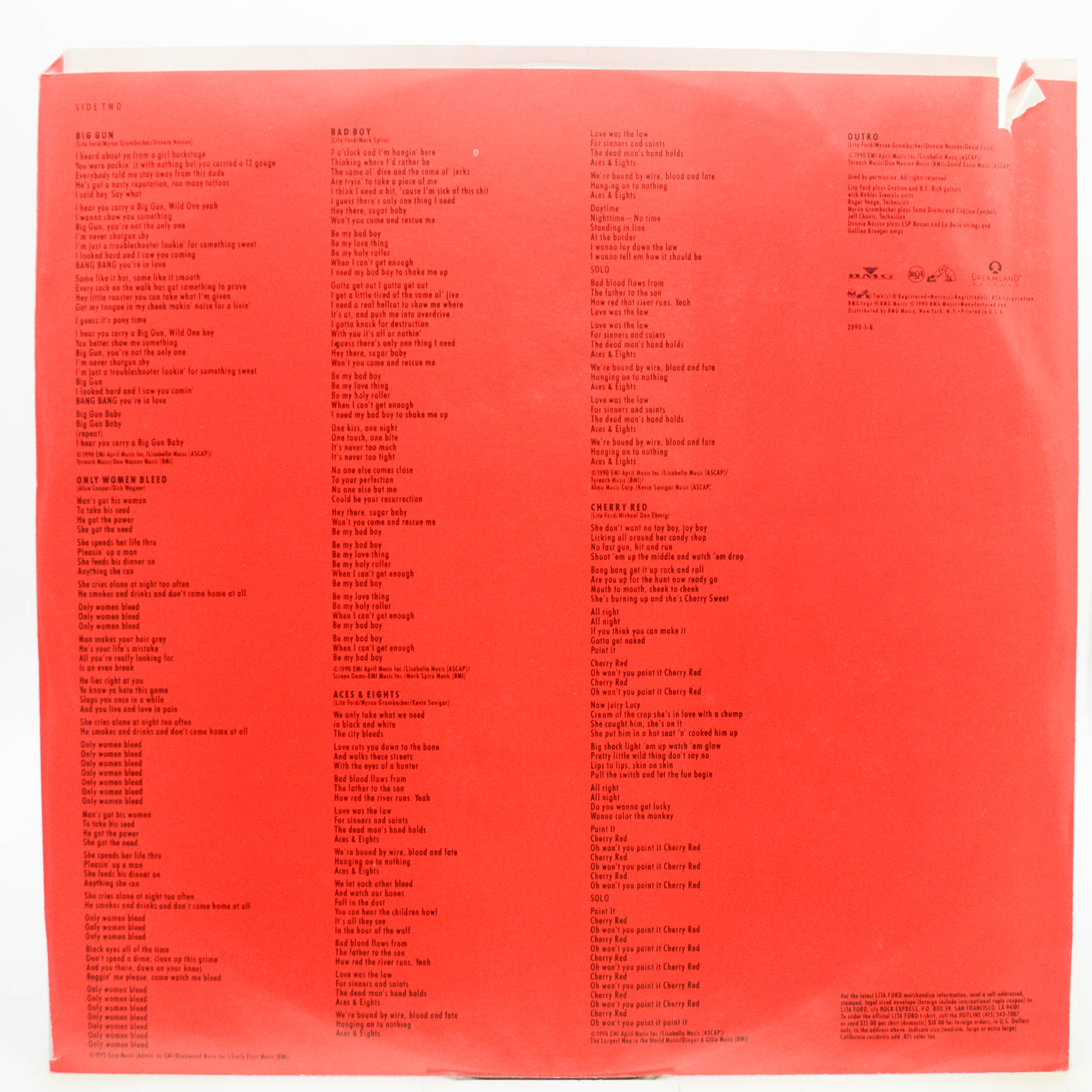 Lita Ford — Stiletto (USA), 1990