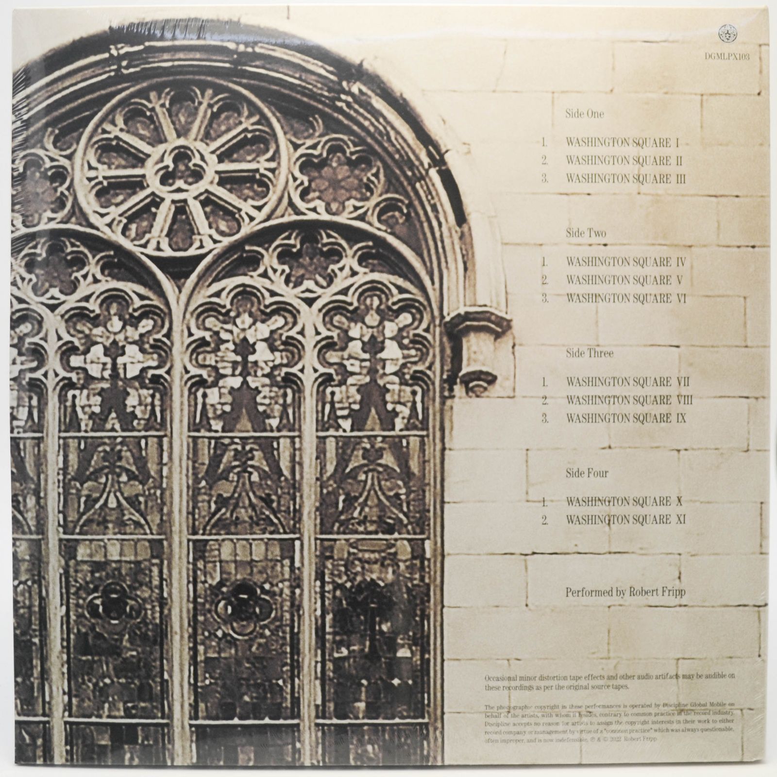 Robert Fripp — Washington Square Church (2LP), 2022